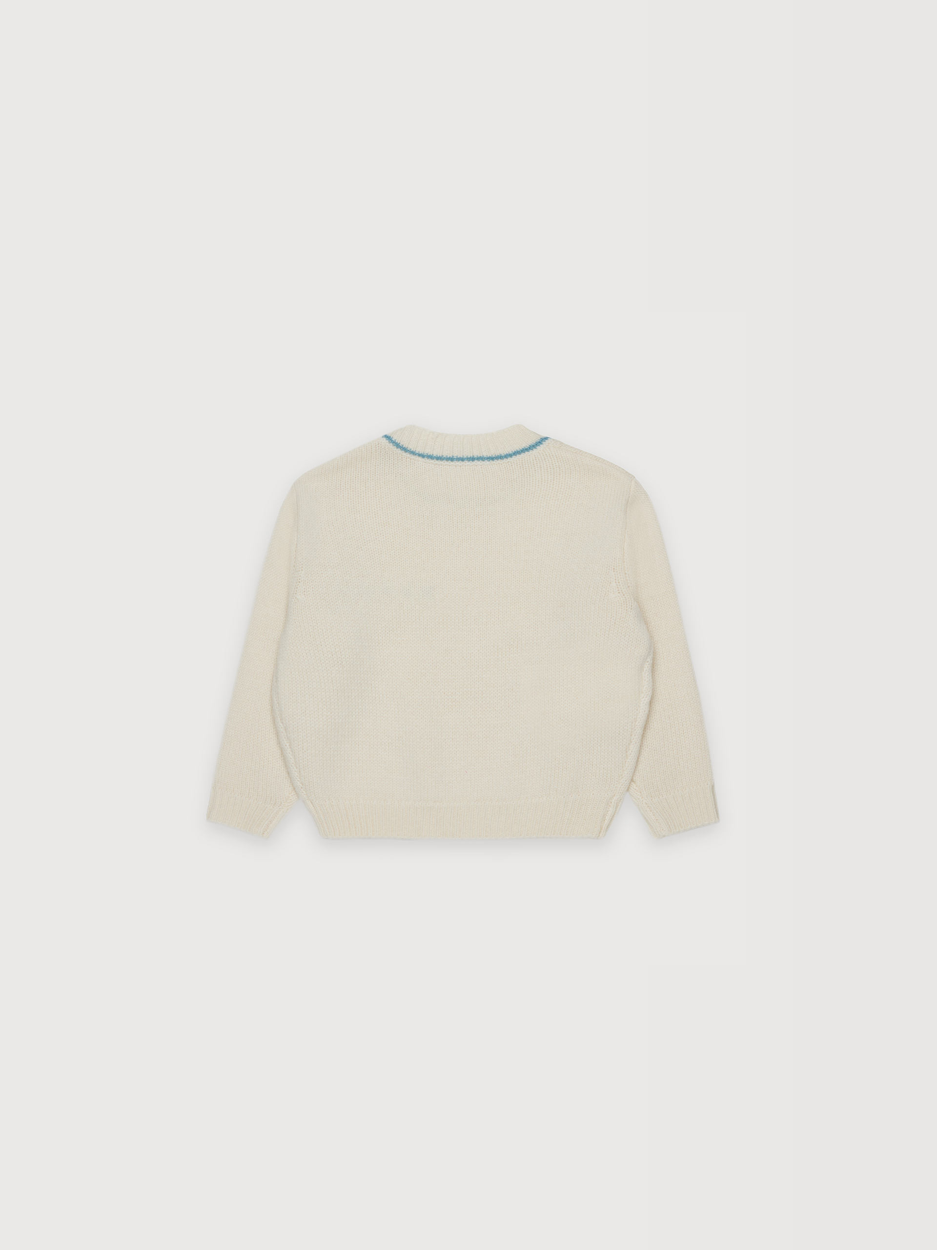 Beige cashmere blend jumper with embroidered Marni logo - Knitwear - Image 2