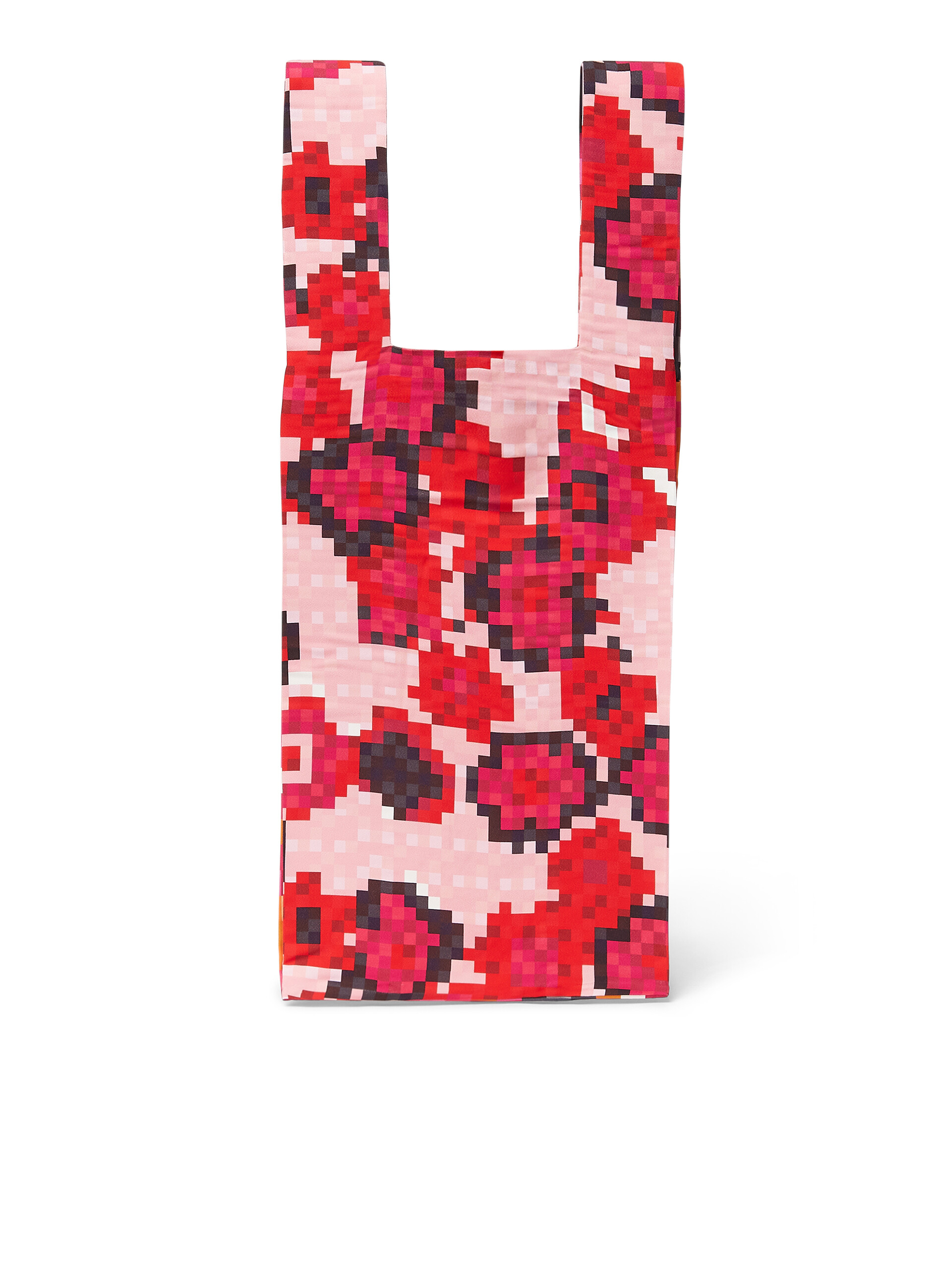 MARNI MARKET shopping bag with pixel print - Shopping Bags - Image 3