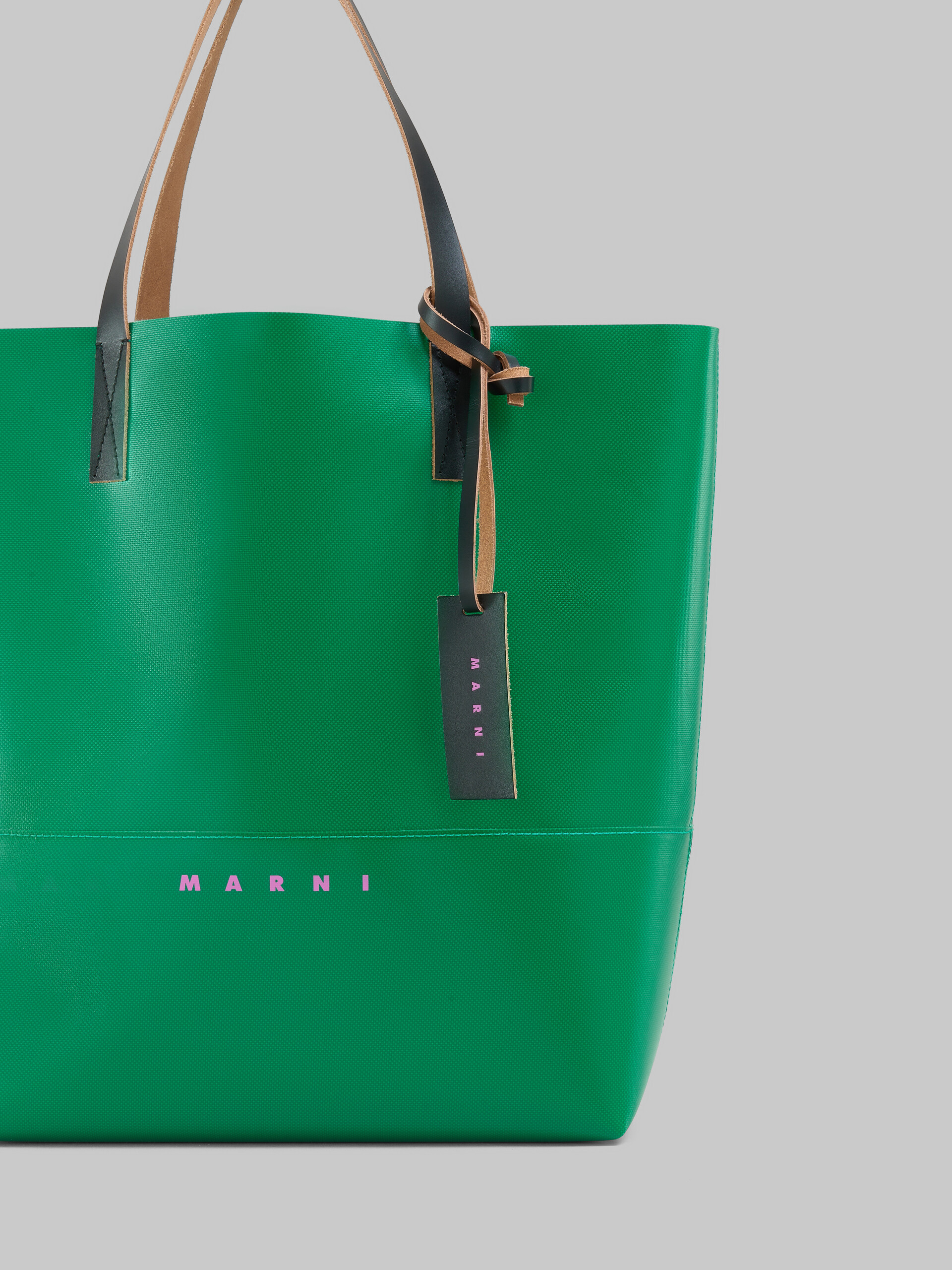 MARNI - Tribeca ショッパー、マルニタグ MARNI TRIBECA グリーン マルニタグ付き オープンショッパー