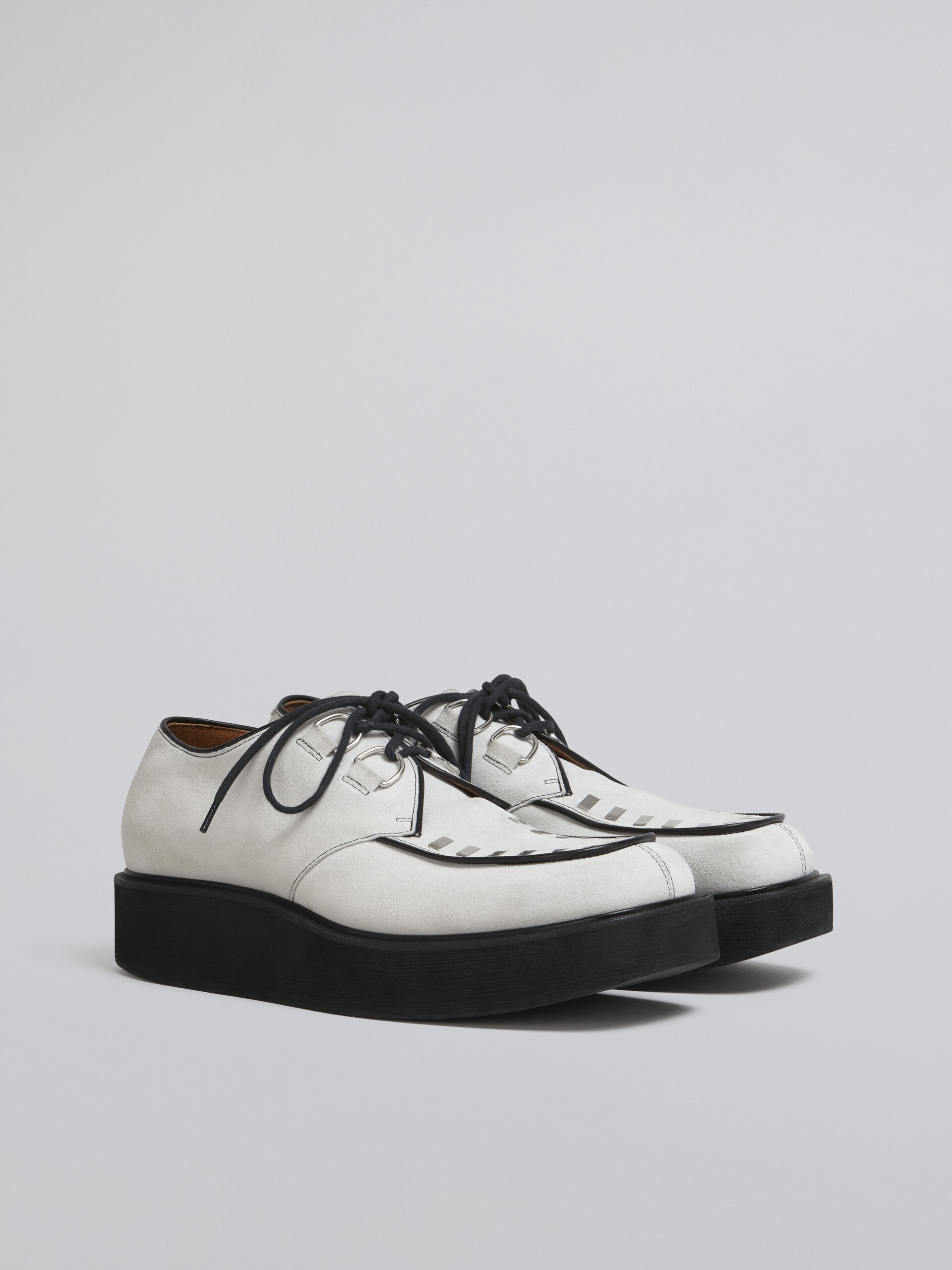 Calfskin lace-up with square toe - Lace-ups - Image 2