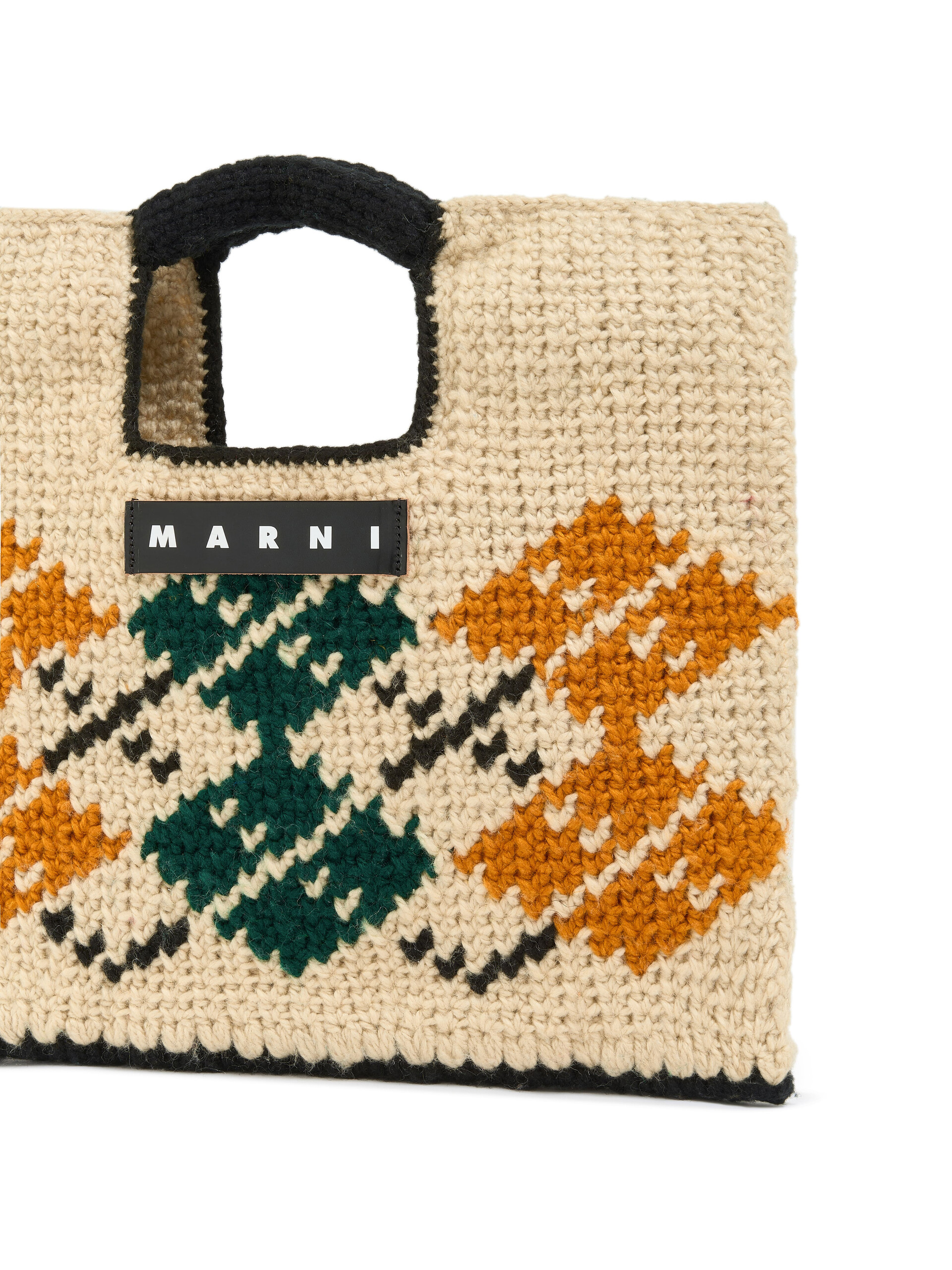 ホワイト ロンバス テックウール Marni Market Horse ショルダーバッグ - ショッピングバッグ - Image 4