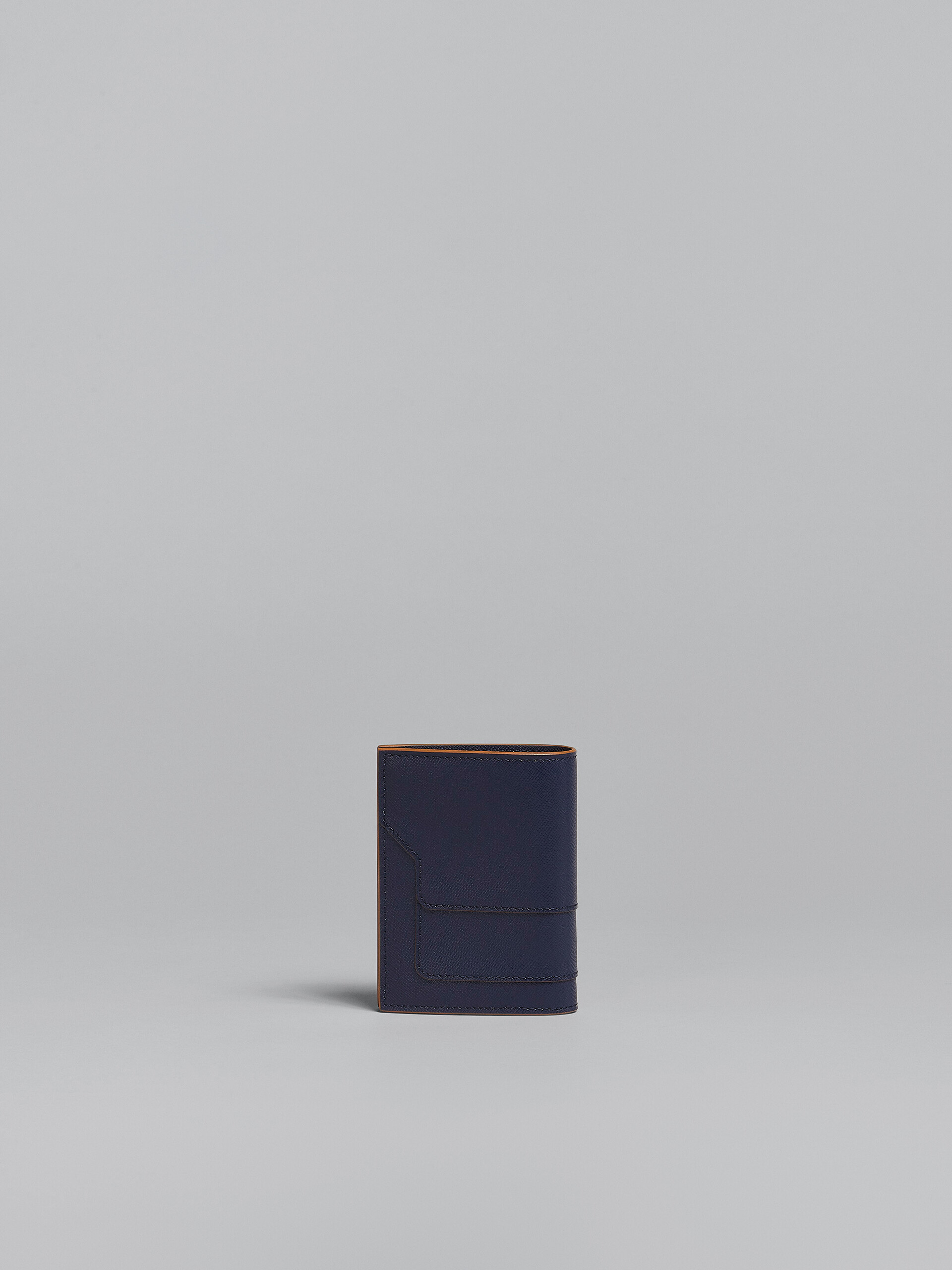 ブルー サフィアーノレザー二つ折りウォレット - 財布 - Image 3