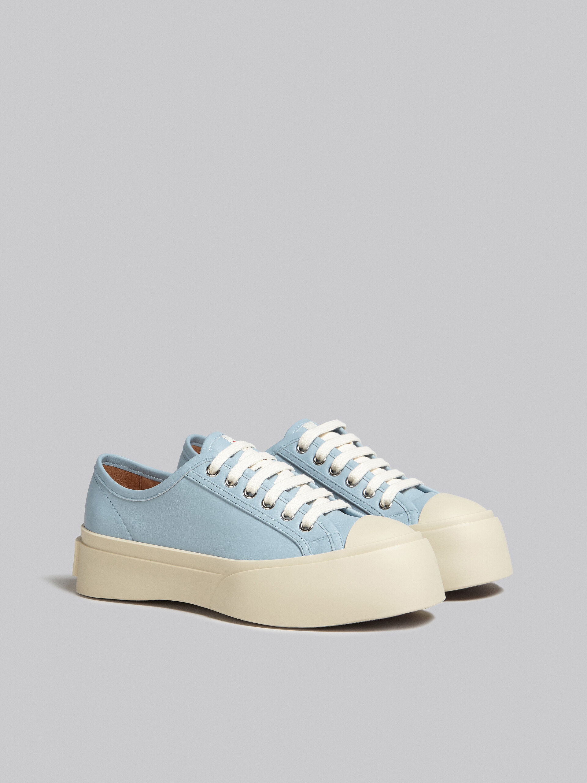 Light blue nappa leather Pablo lace-up sneaker - Sneakers - Image 2