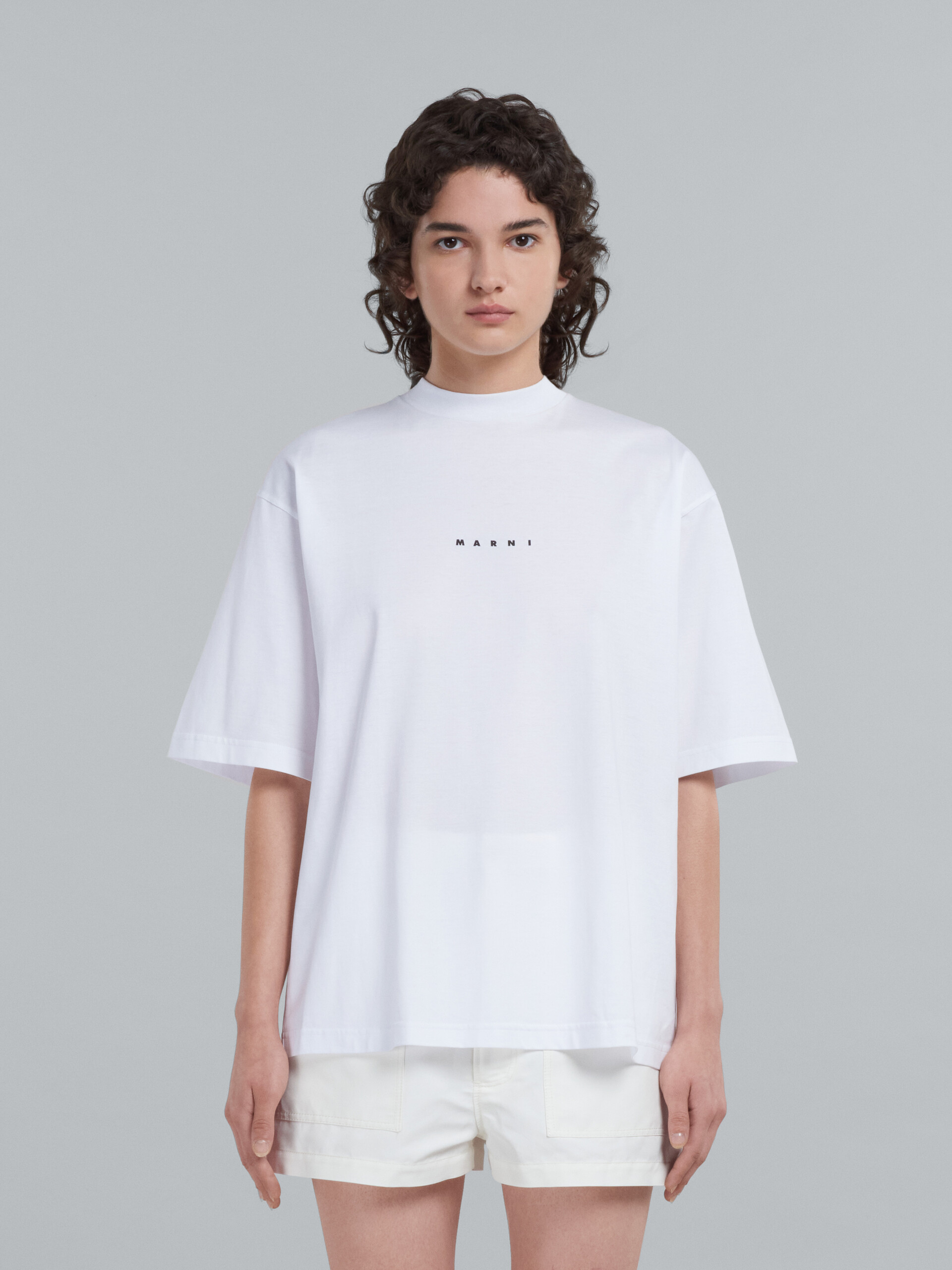 T-shirt à logo blanc - T-shirts - Image 2