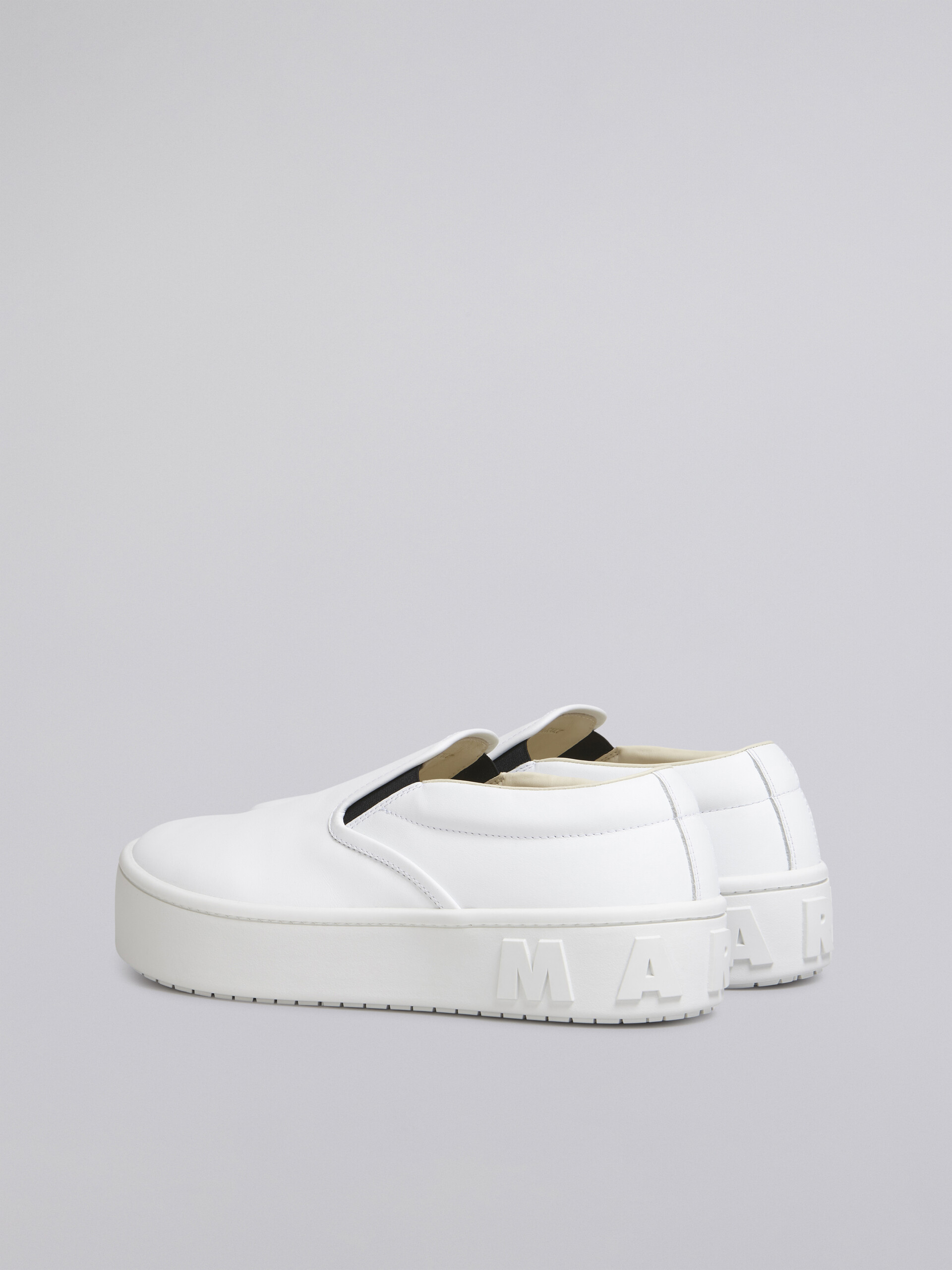 Calfskin slip-on sneaker with maxi logo on the heel - Sneakers - Image 3