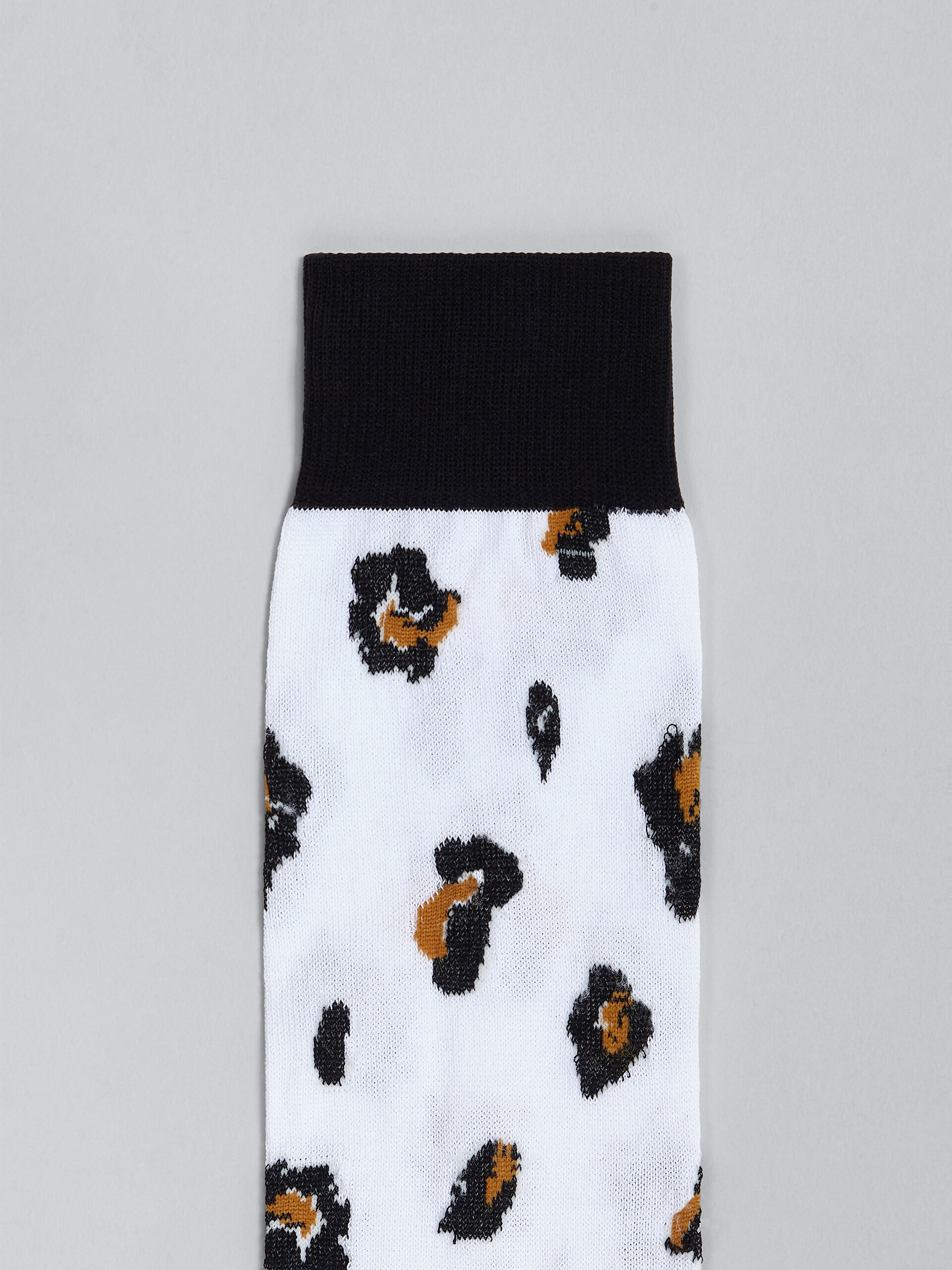White Feline Twist cotton and nylon socks - Socks - Image 3