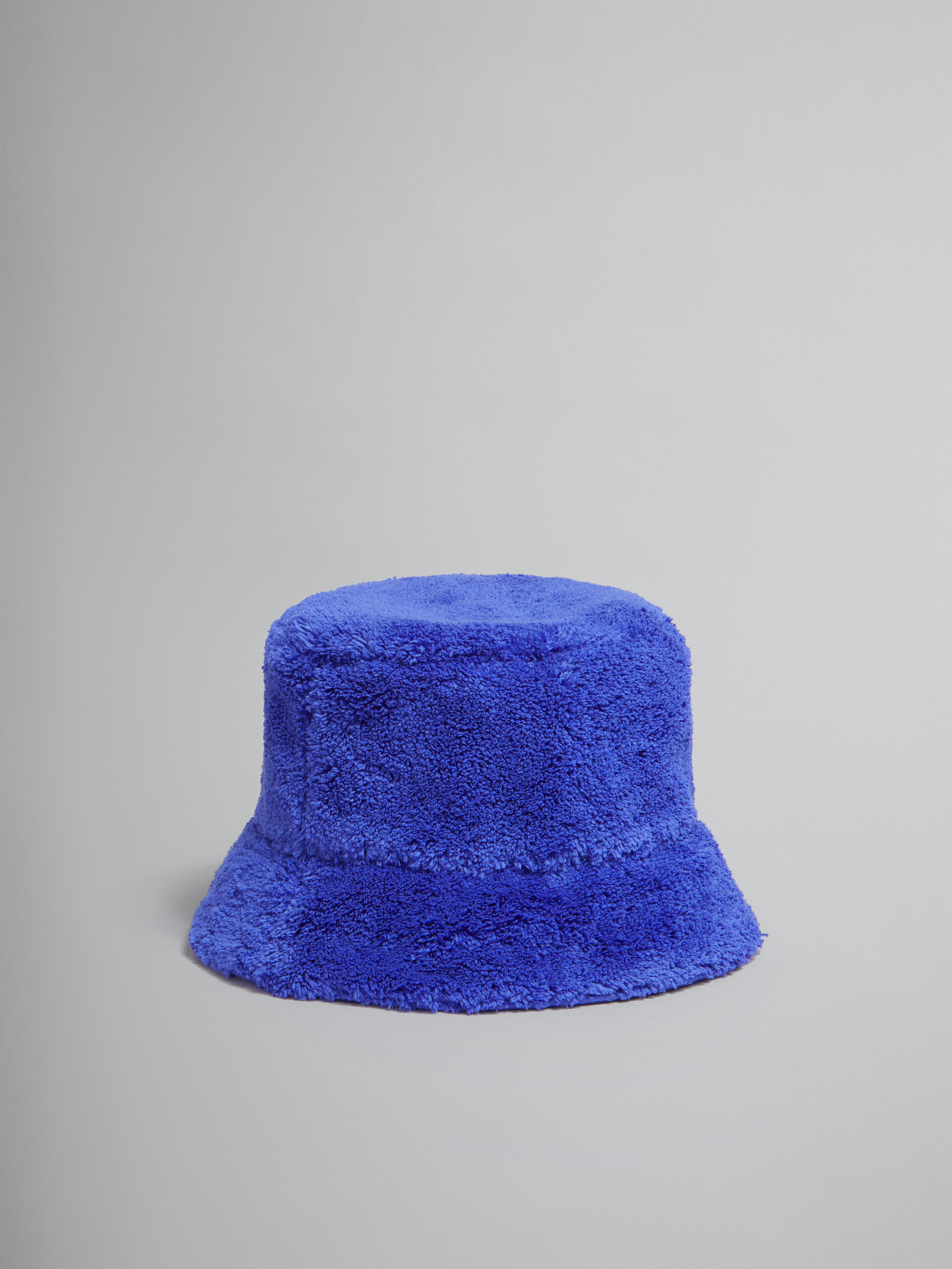 Blue Terry bucket hat with logo - Hats - Image 1