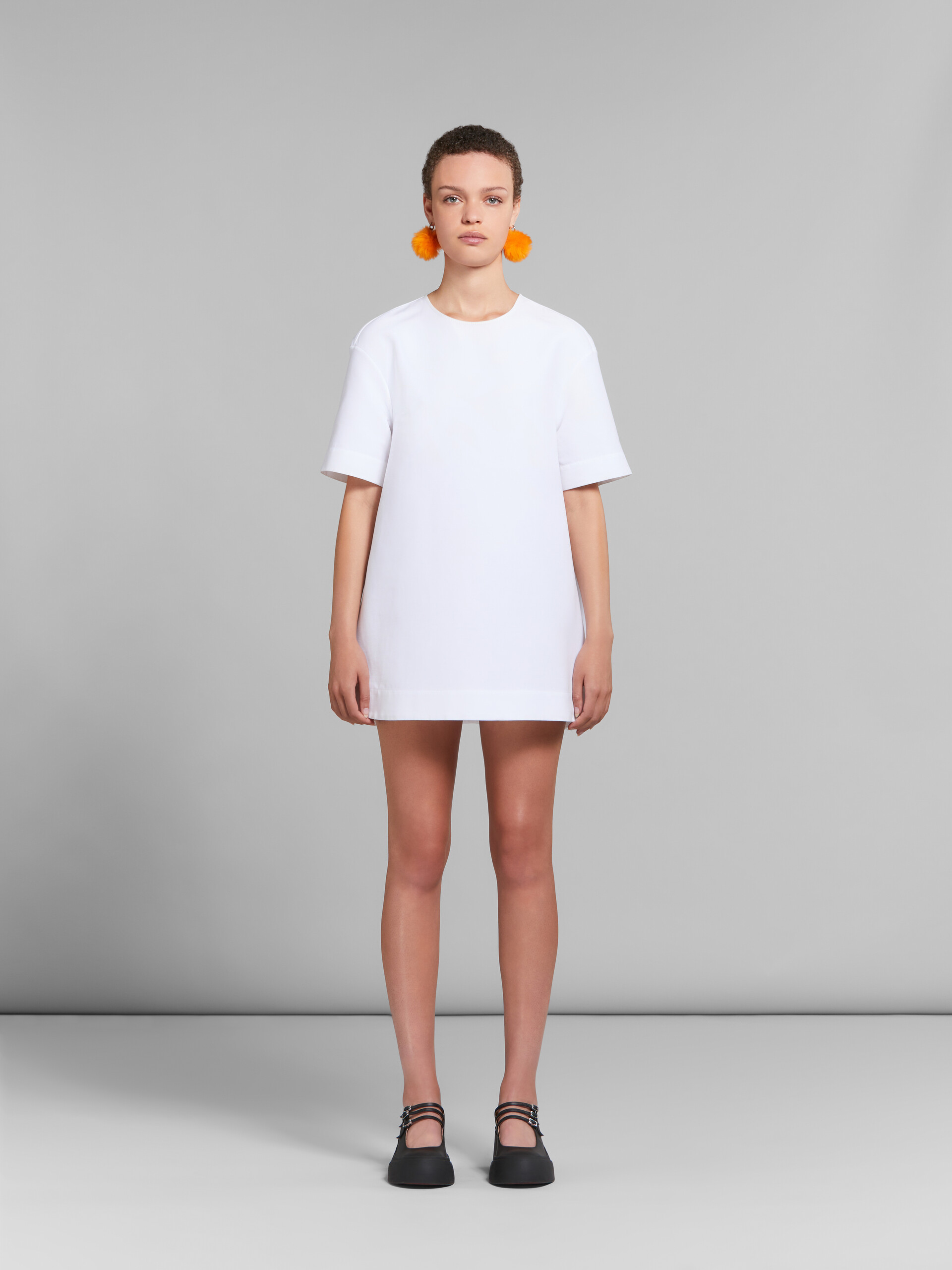 White cady mini cocoon dress - Dresses - Image 2