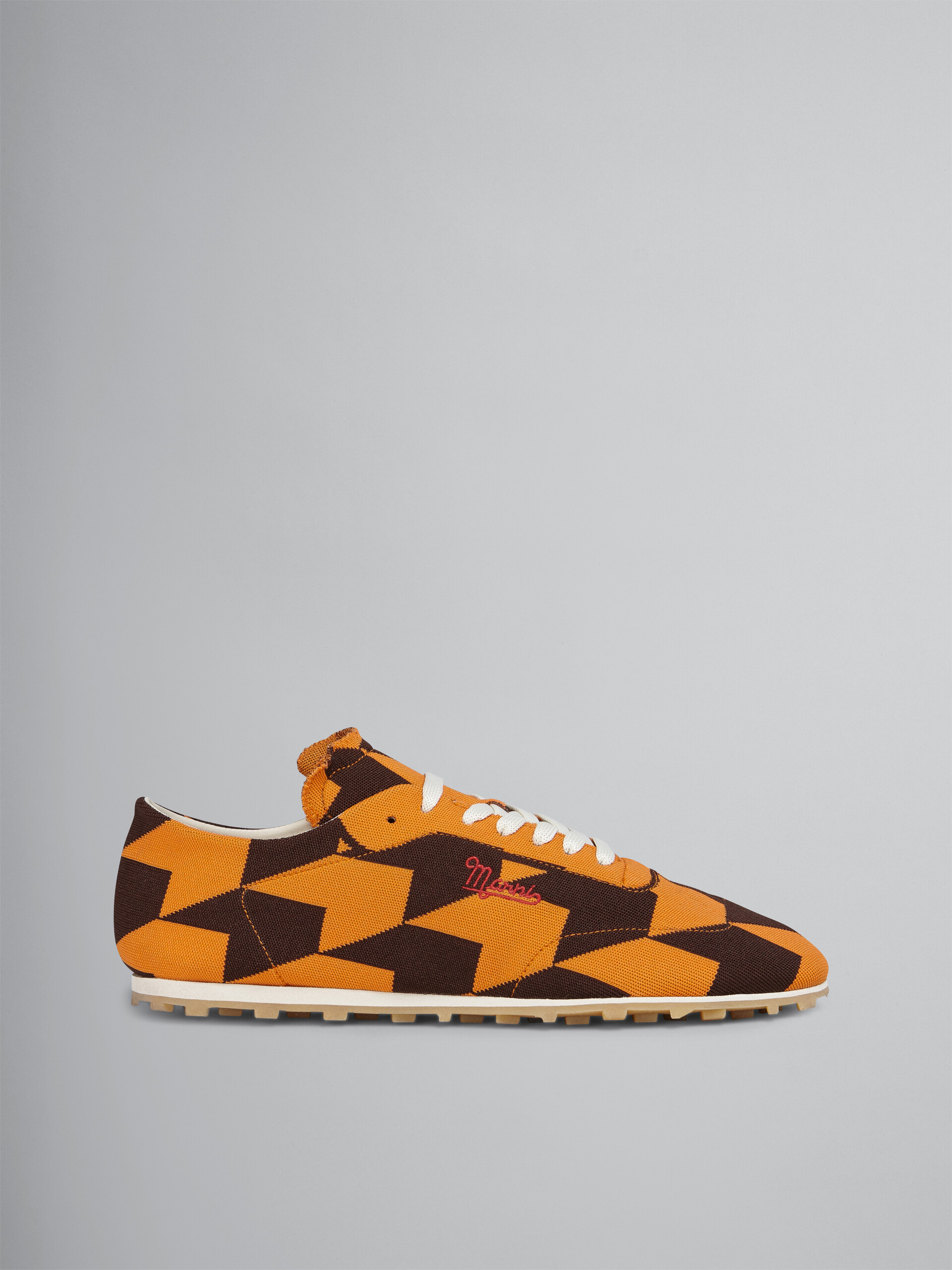 Houndstooth stretch jacquard PEBBLE sneaker - Sneakers - Image 1