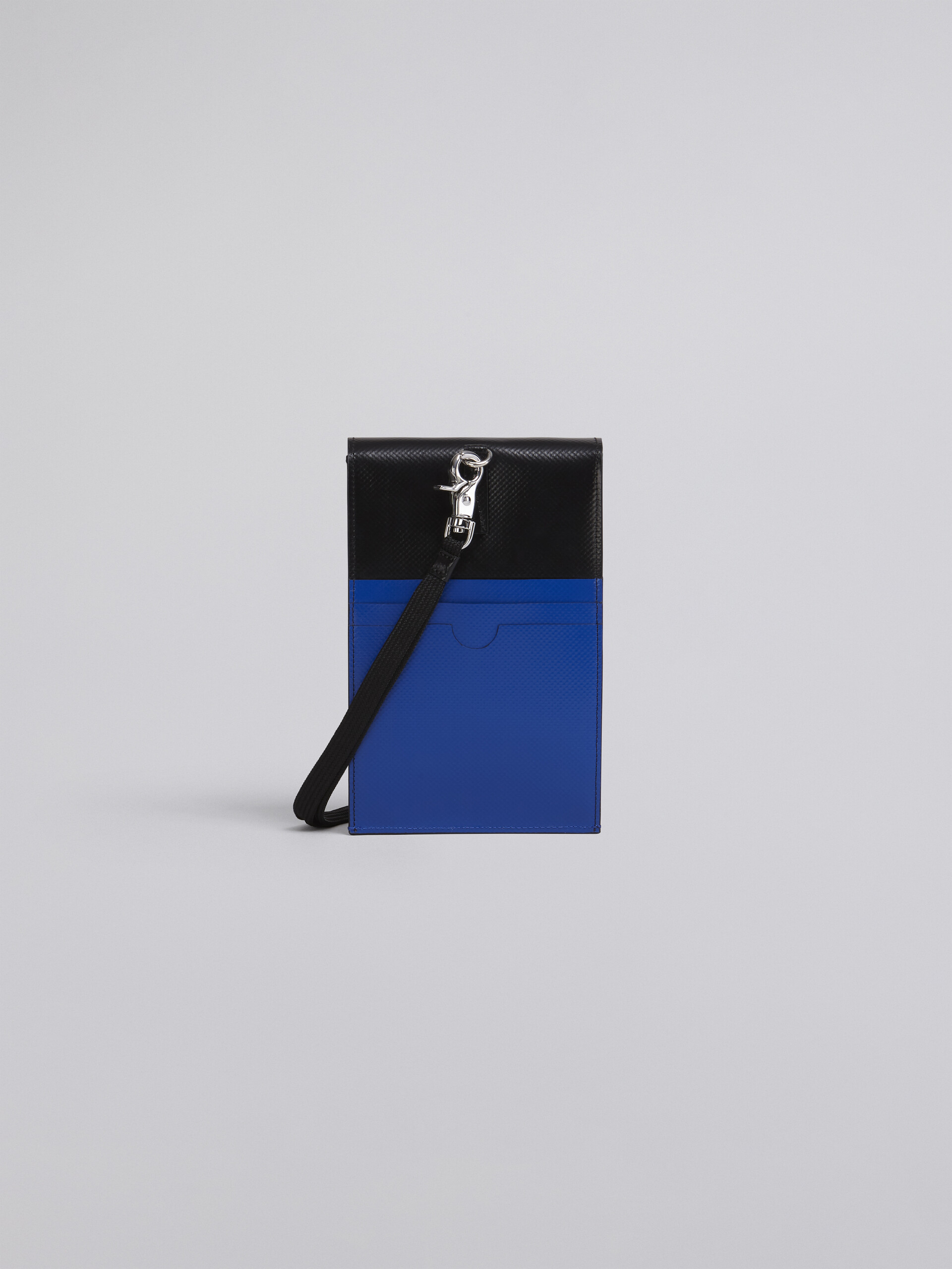 Bi-coloured black and blue PVC mobile case - Wallets and Small Leather Goods - Image 2