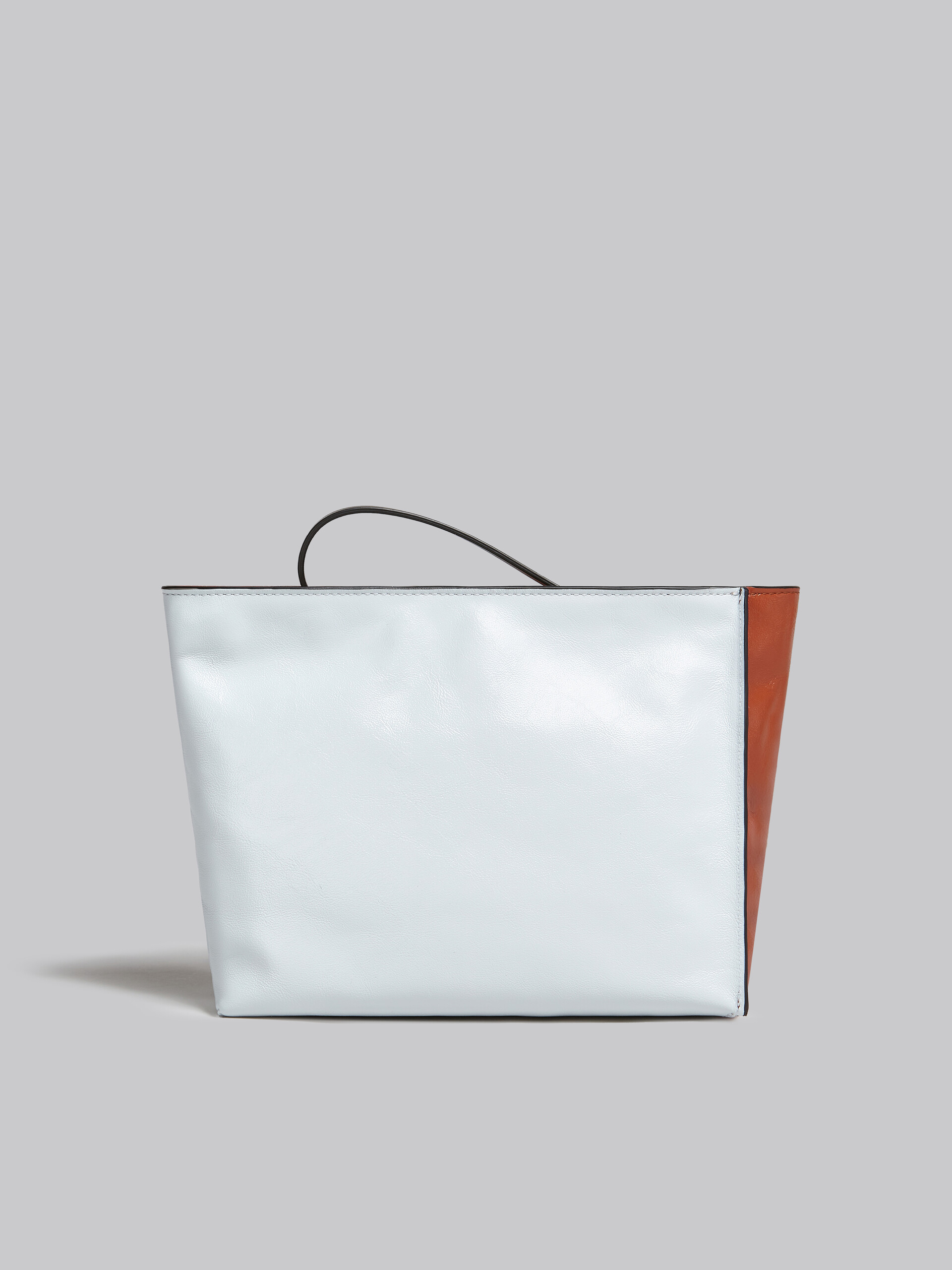 Museo Soft Clutch in brown white and black leather - Pochette - Image 2
