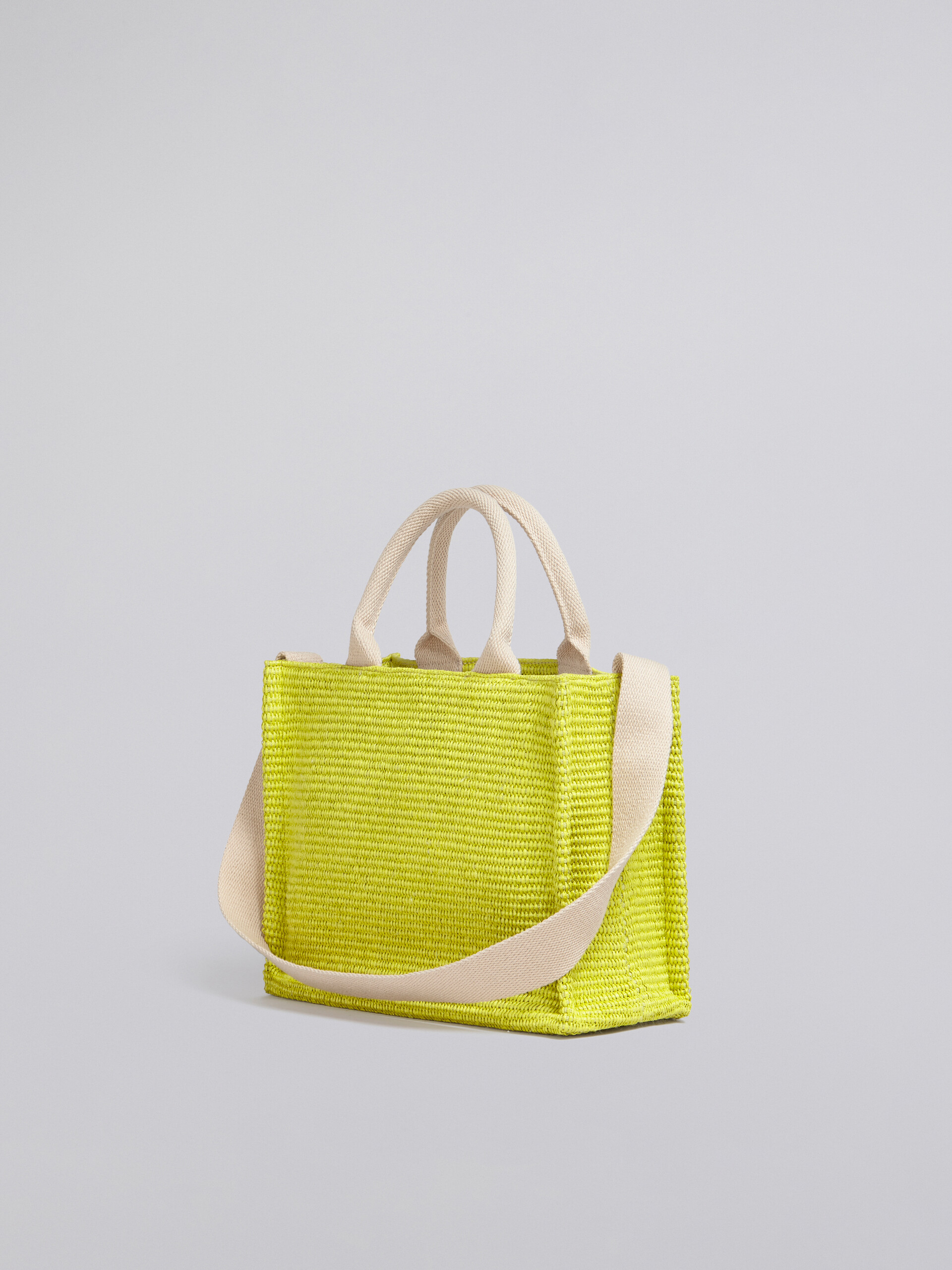 Small yellow raffia tote bag - Shopping Bags - Image 3
