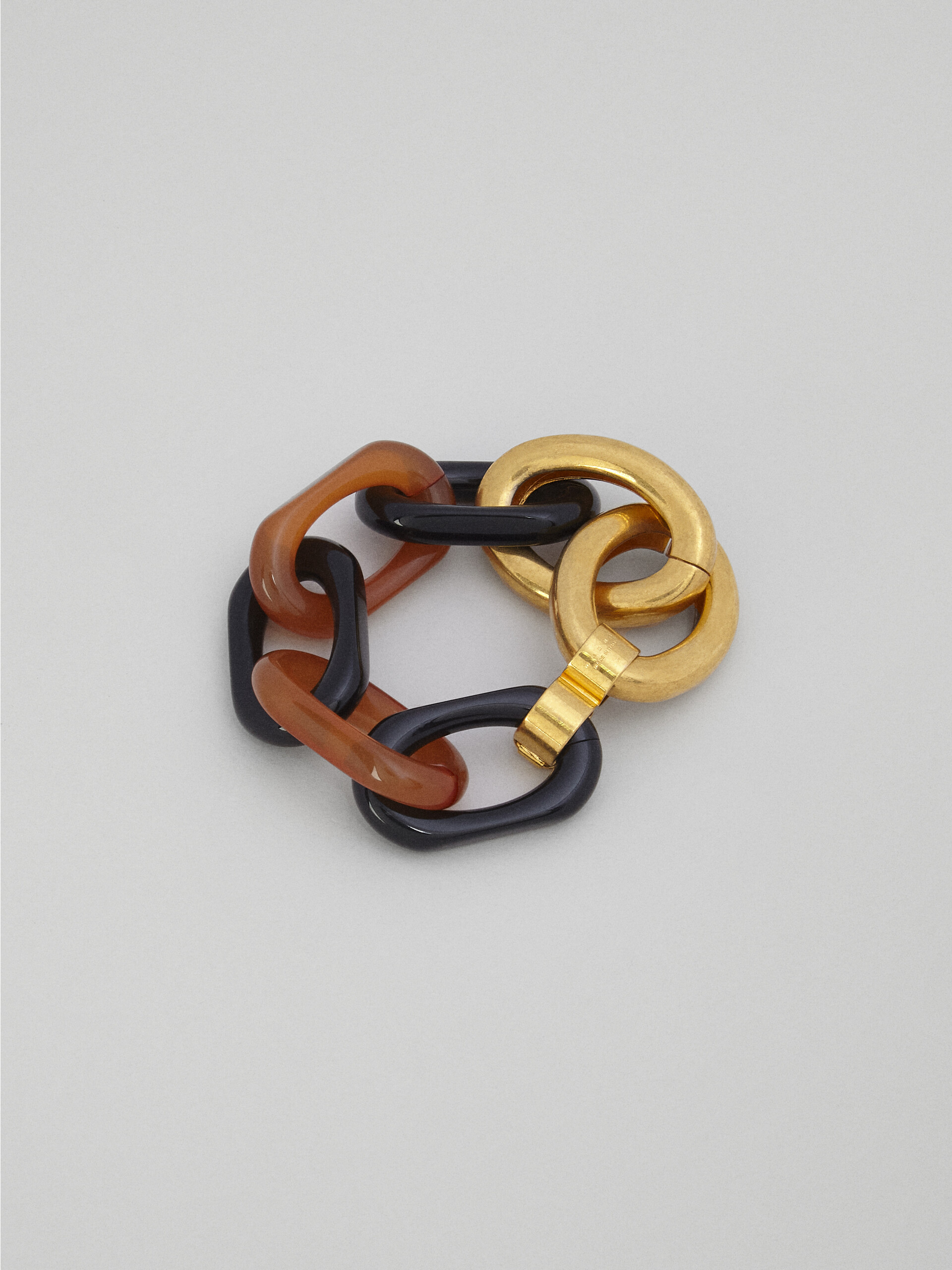 VERTIGO bracelet in grey resin and metal - Bracelets - Image 3