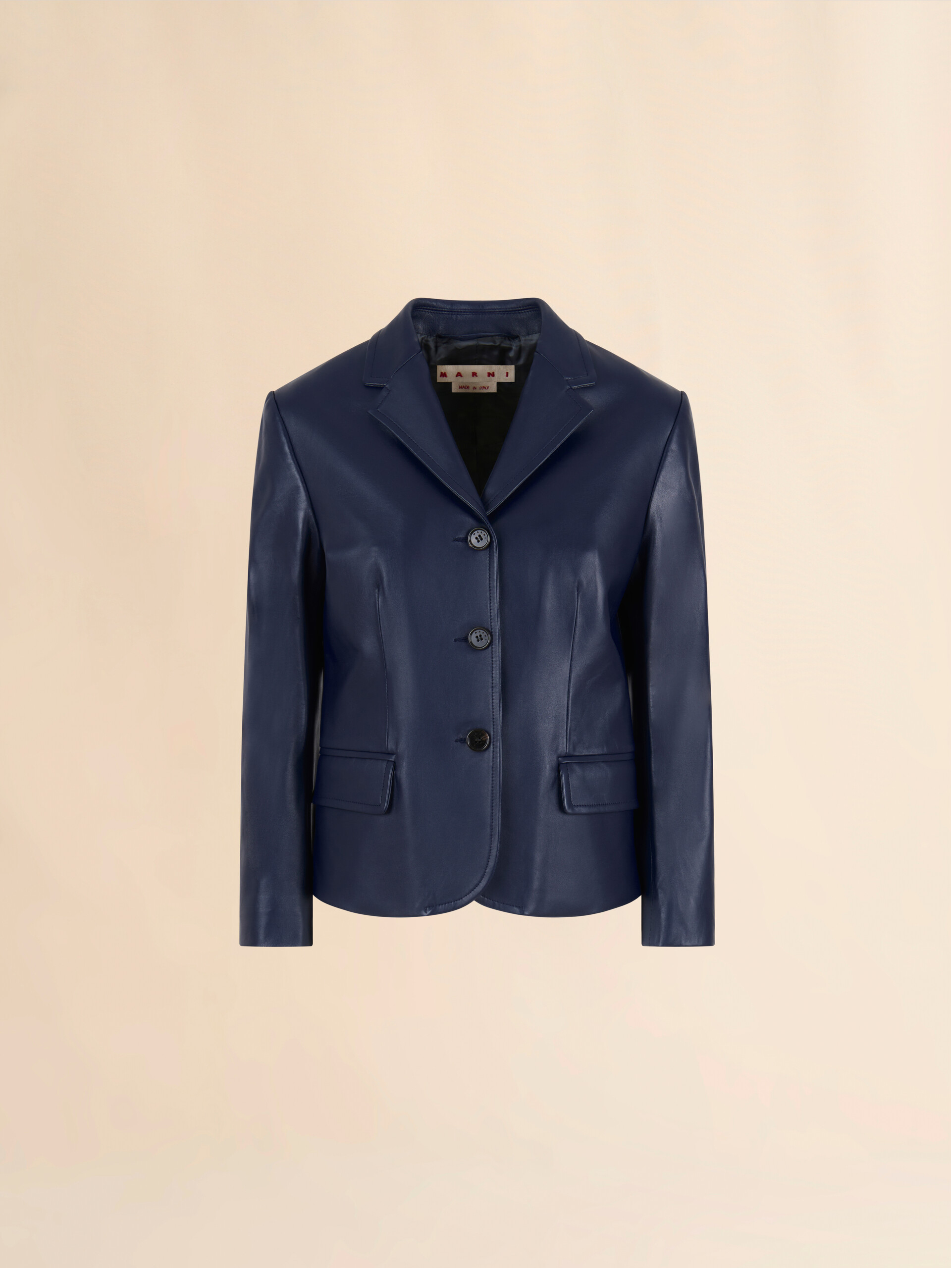 Blue nappa jacket - Jackets - Image 1