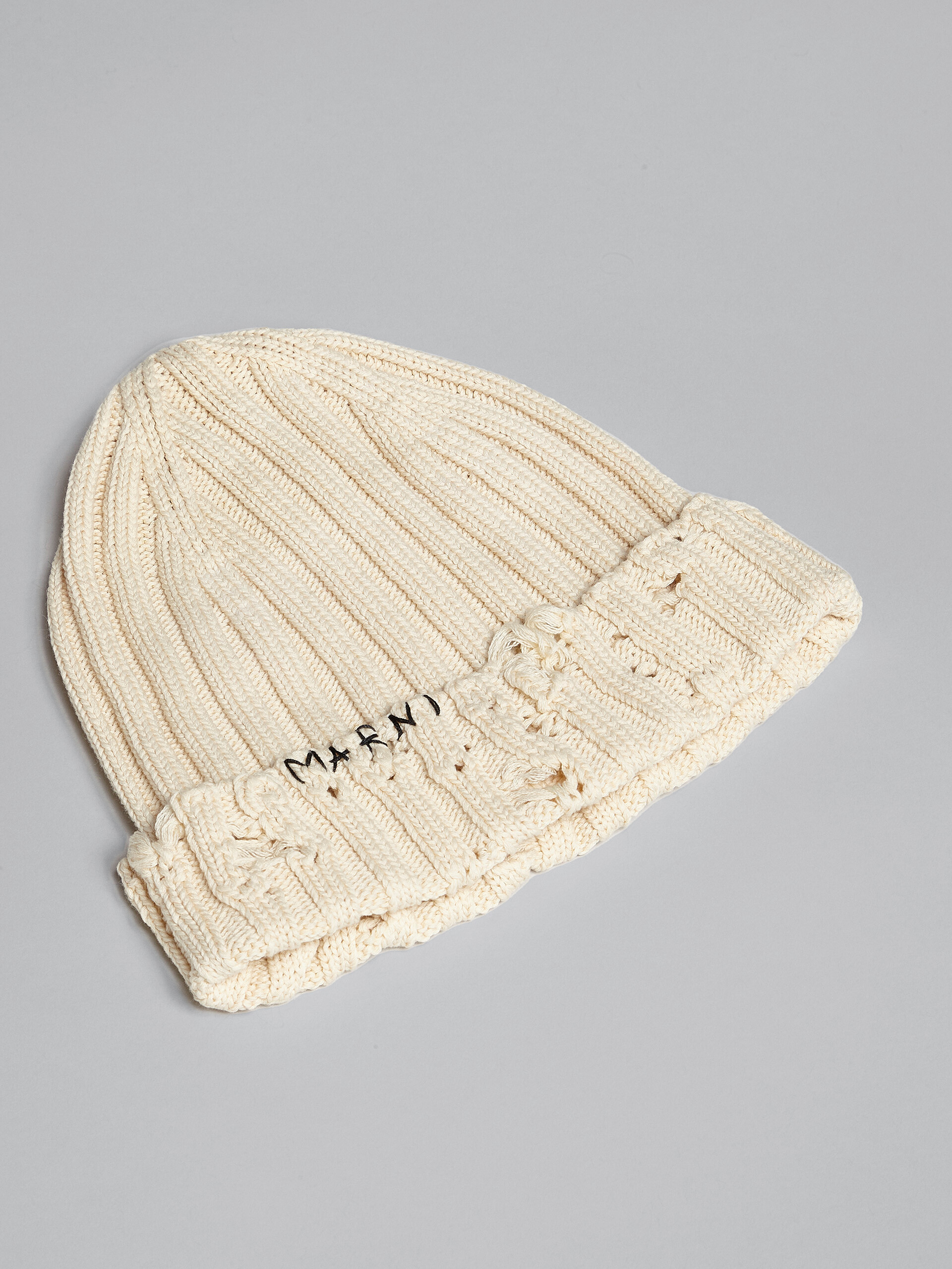 Green cotton beanie | Marni