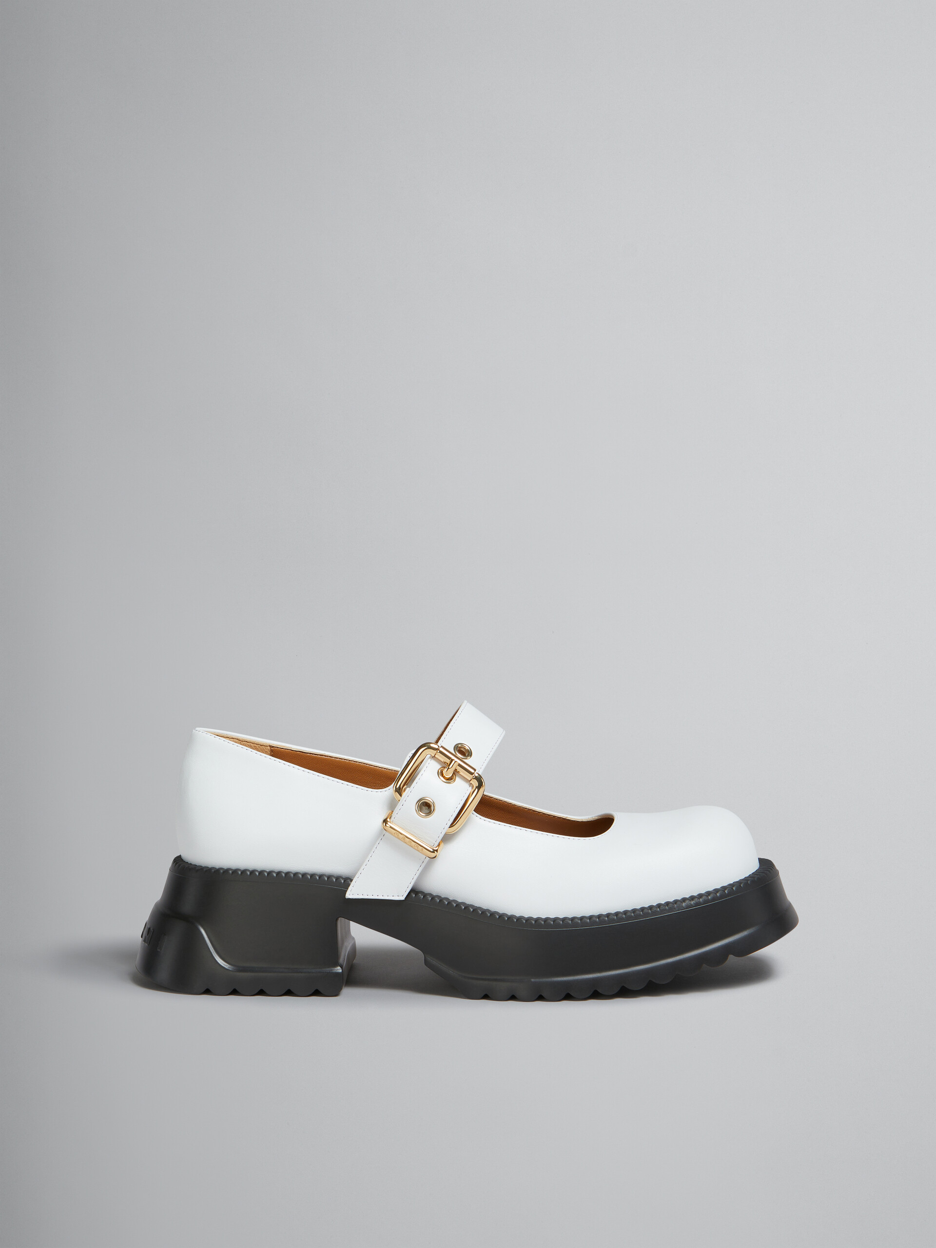 Mary Jane in pelle nera con suola platform - Sneakers - Image 1