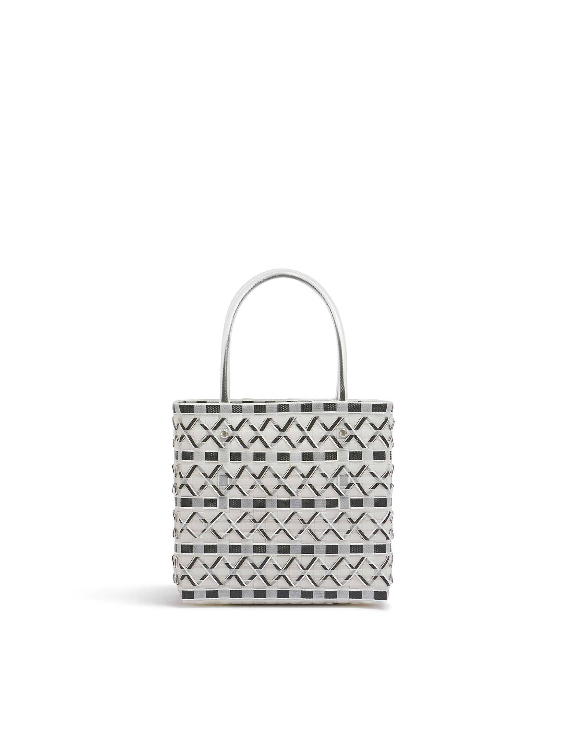 ブラック/ホワイト MARNI MARKET トランスペアレントバスケット - ショッピングバッグ - Image 3