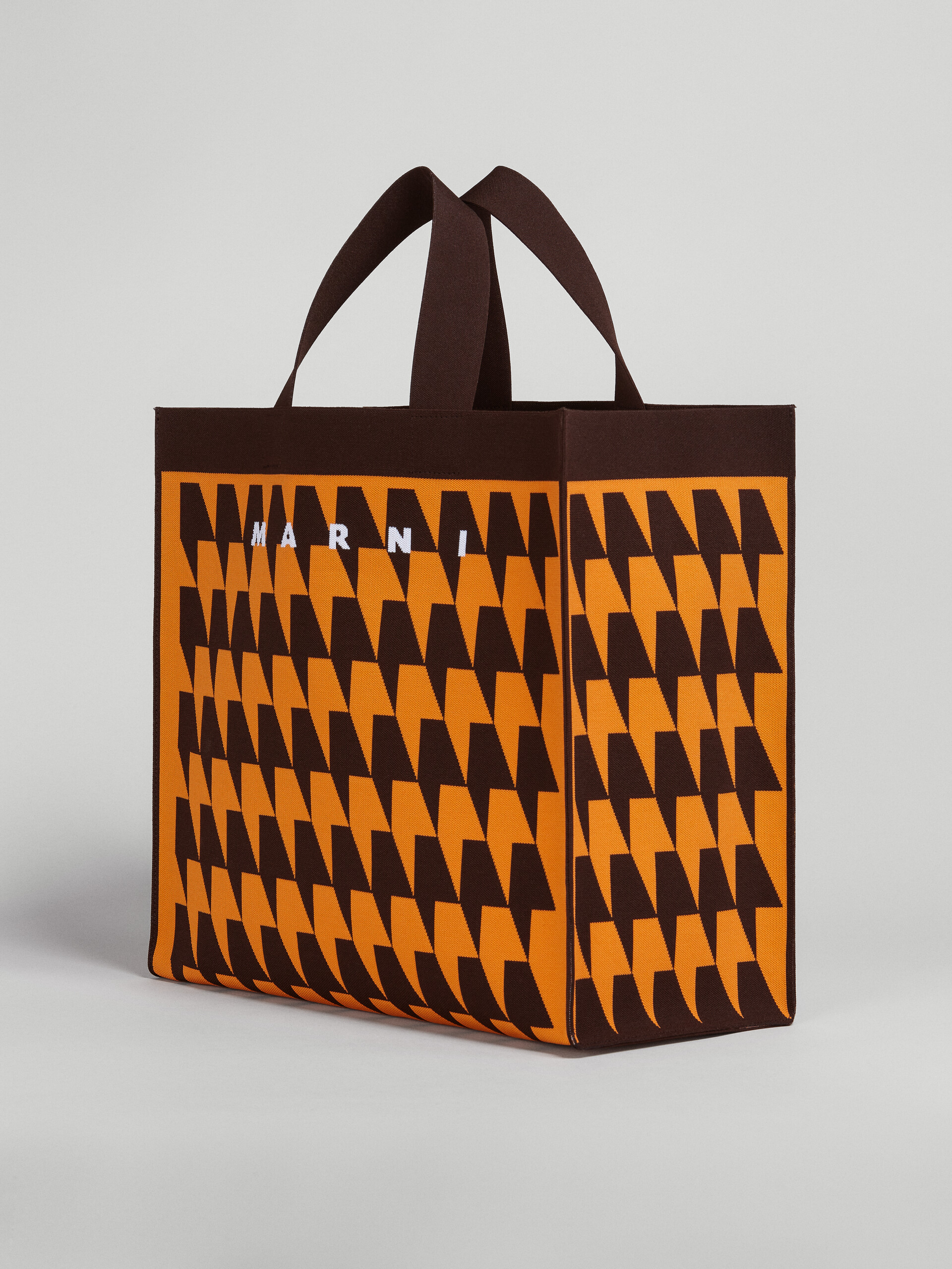 Houndstooth jacquard shopping bag - Shopping Bags - Image 2