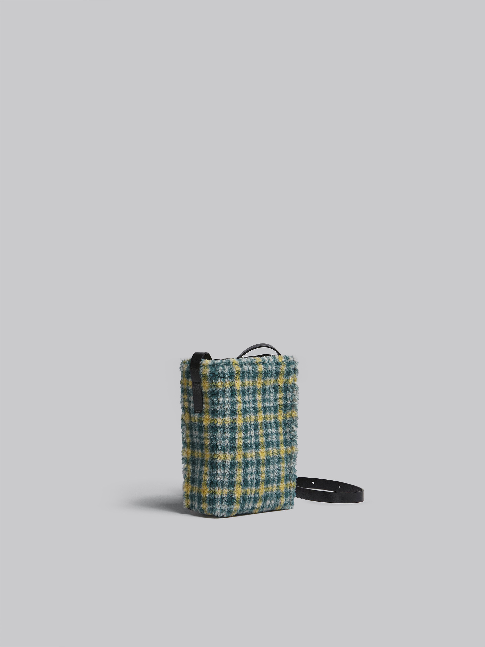 MUSEO SOFT bag piccola in tessuto check verde - Borse a spalla - Image 6