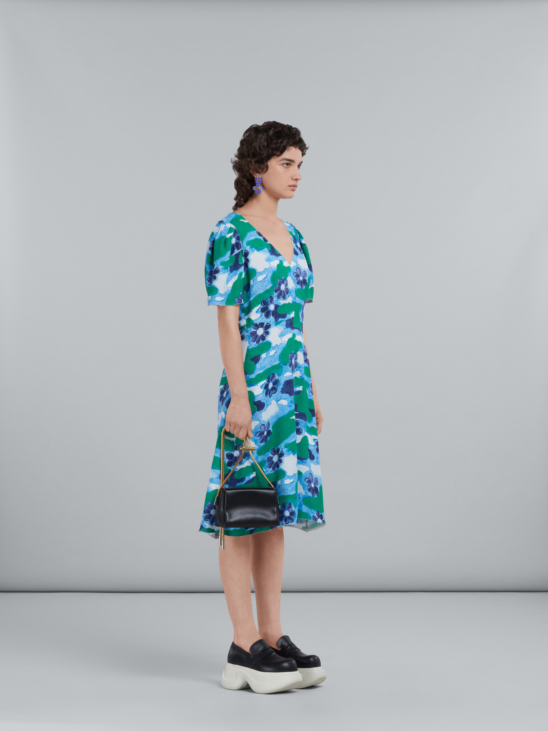 Printed cady dress - Dresses - Image 6