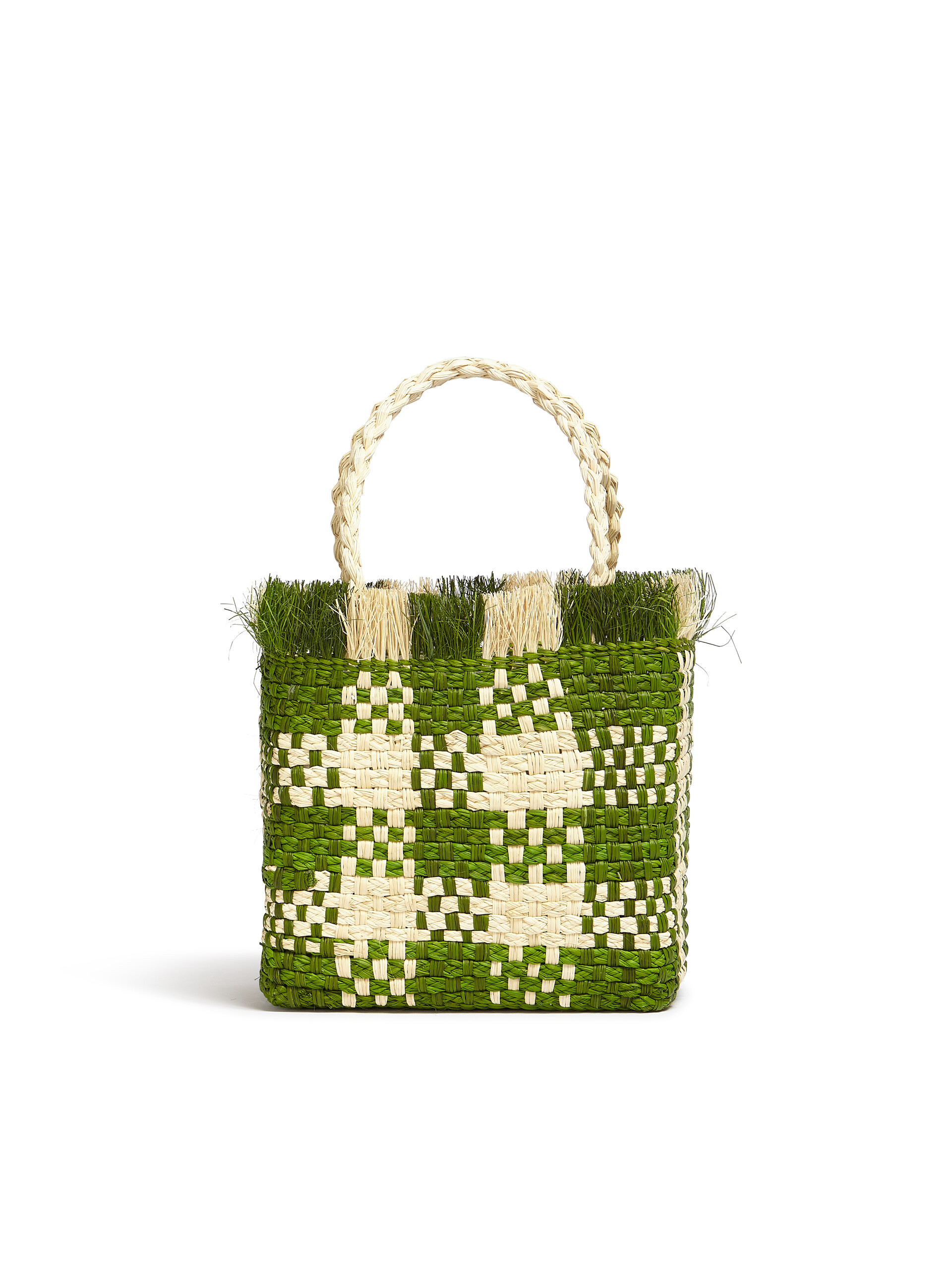 MARNI MARKET small bag in green natural fiber - Bags - Image 3