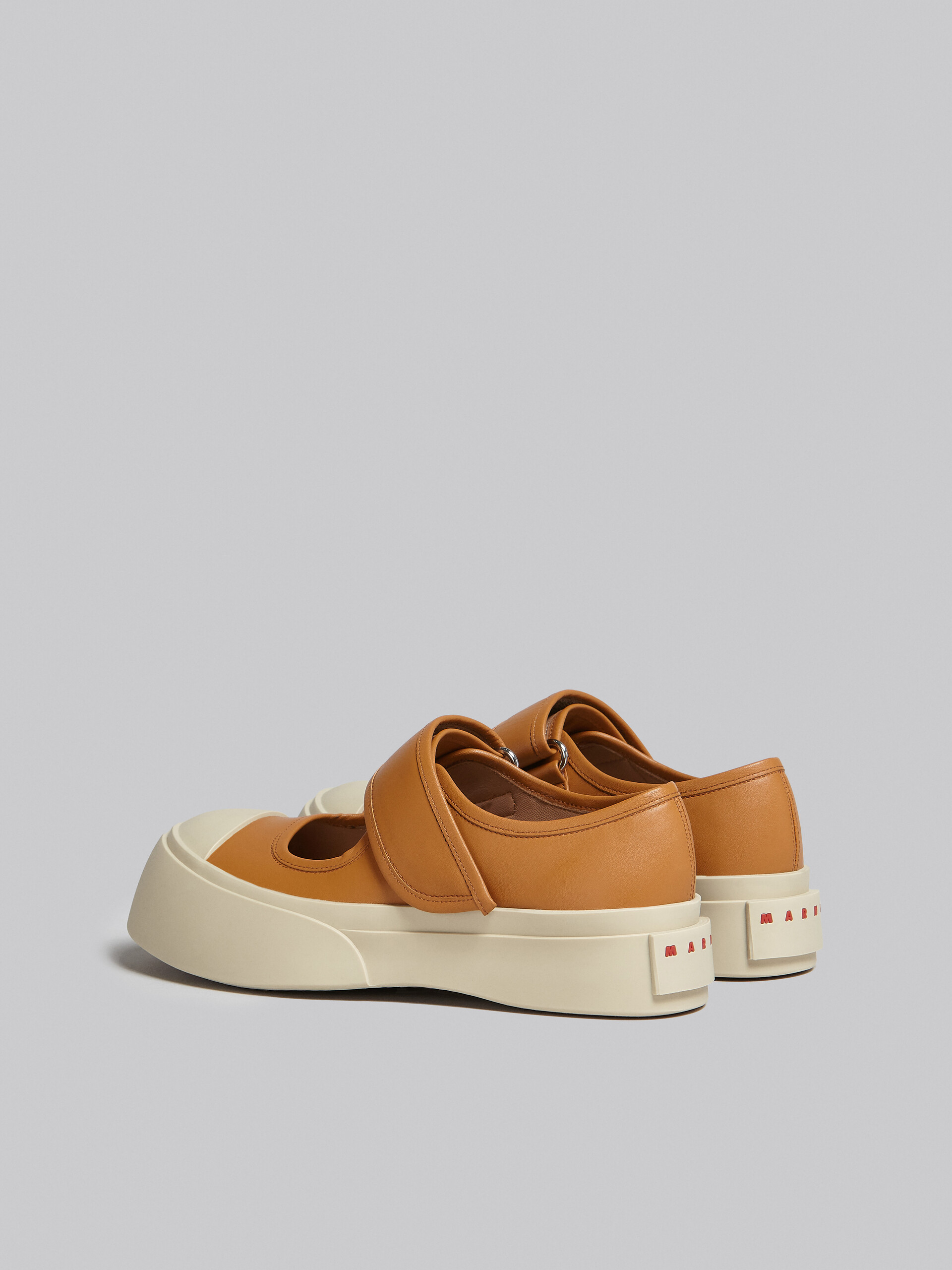 Brown nappa leather Mary Jane sneaker - Sneakers - Image 3