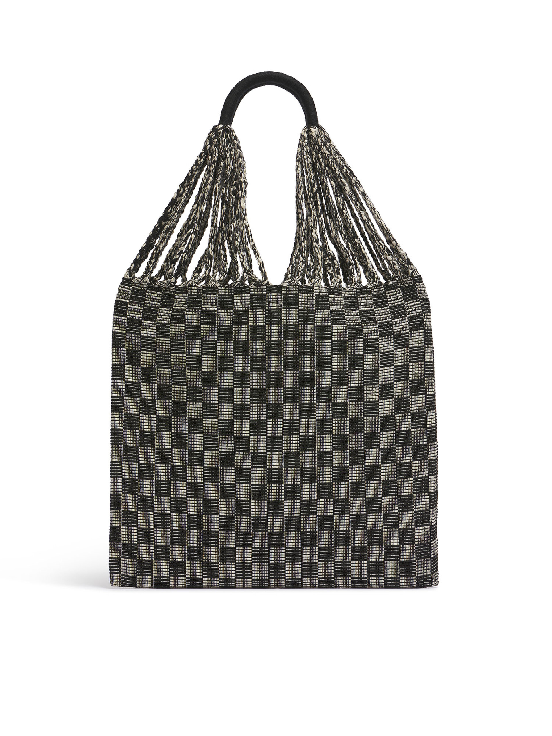 ホワイト MARNI MARKET CHECKERBOARD HAMMOCK BAG - ショッピングバッグ - Image 2