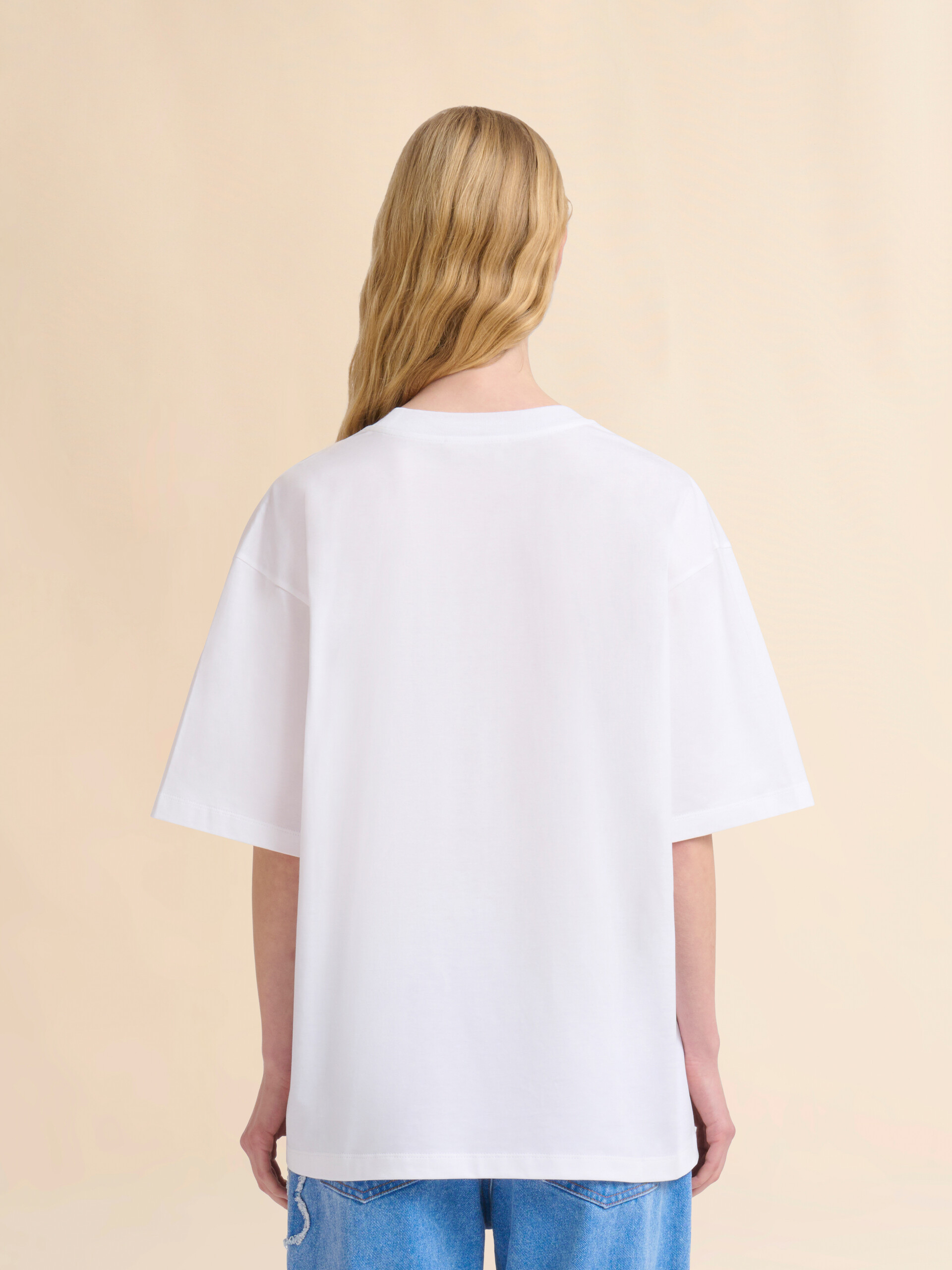 T-shirt with indigo Pop Fields Marni logo - T-shirts - Image 3
