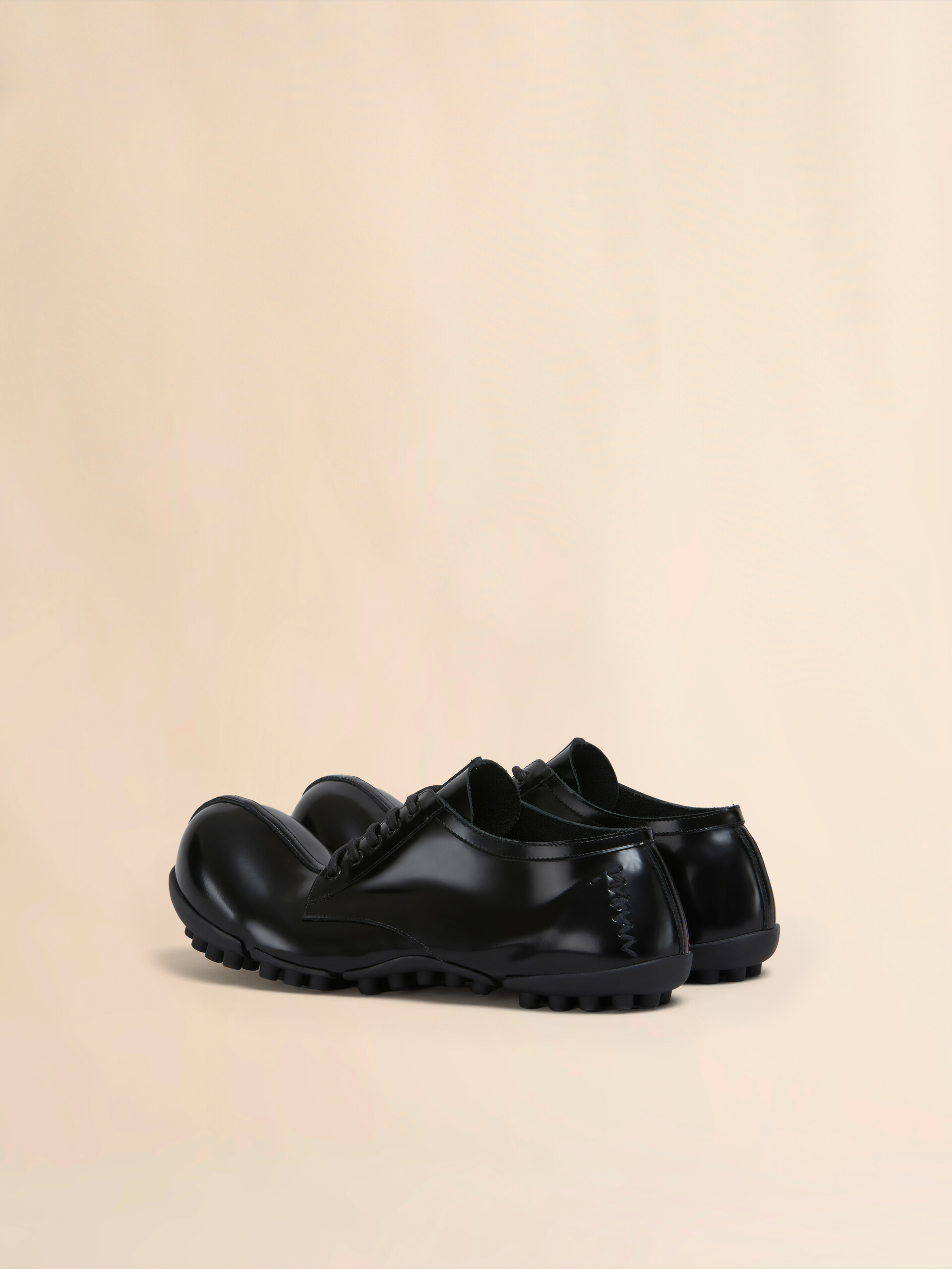 Black patent leather Wave lace up - Lace-ups - Image 3
