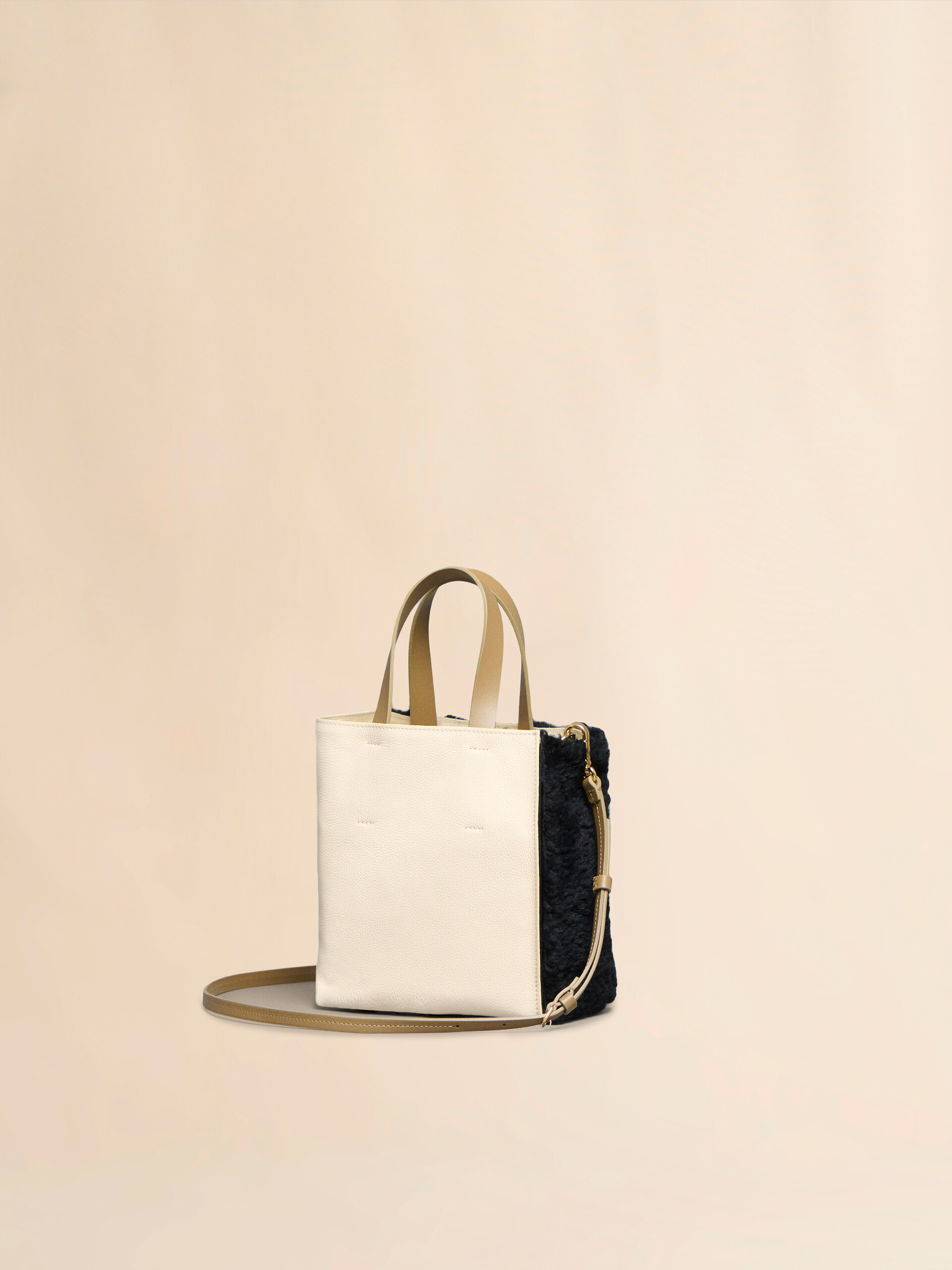 ブラック  SHEARLING MENDING MUSEO MINI - ショッピングバッグ - Image 2