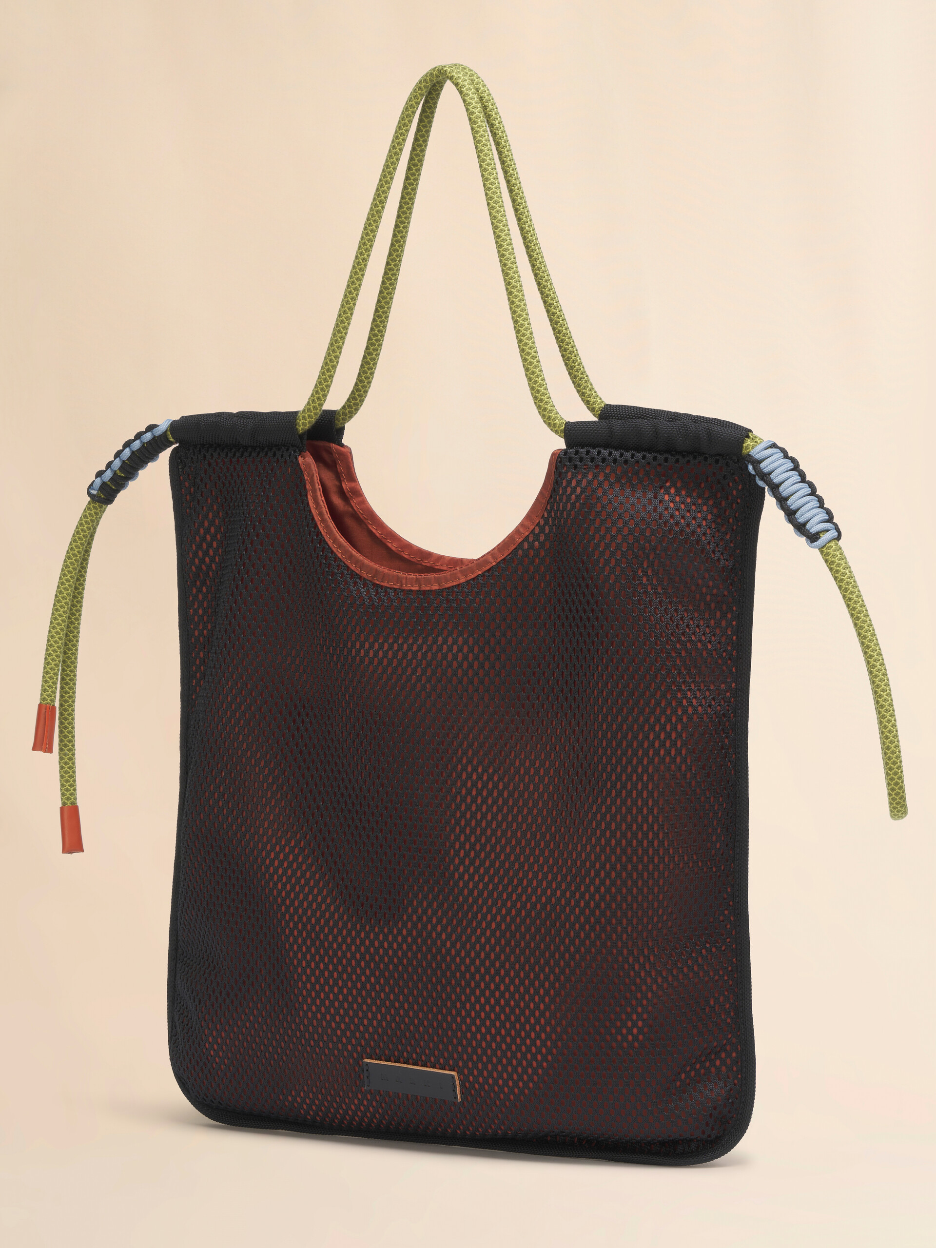 ブラウン＆ブラック ナイロン製 Modulus トートバッグ - ショッピングバッグ - Image 5