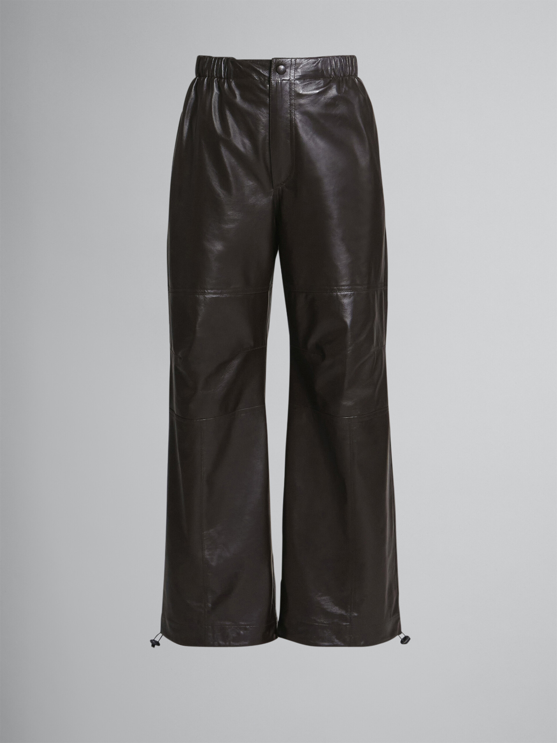 Light nappa leather cargo pants - Pants - Image 1
