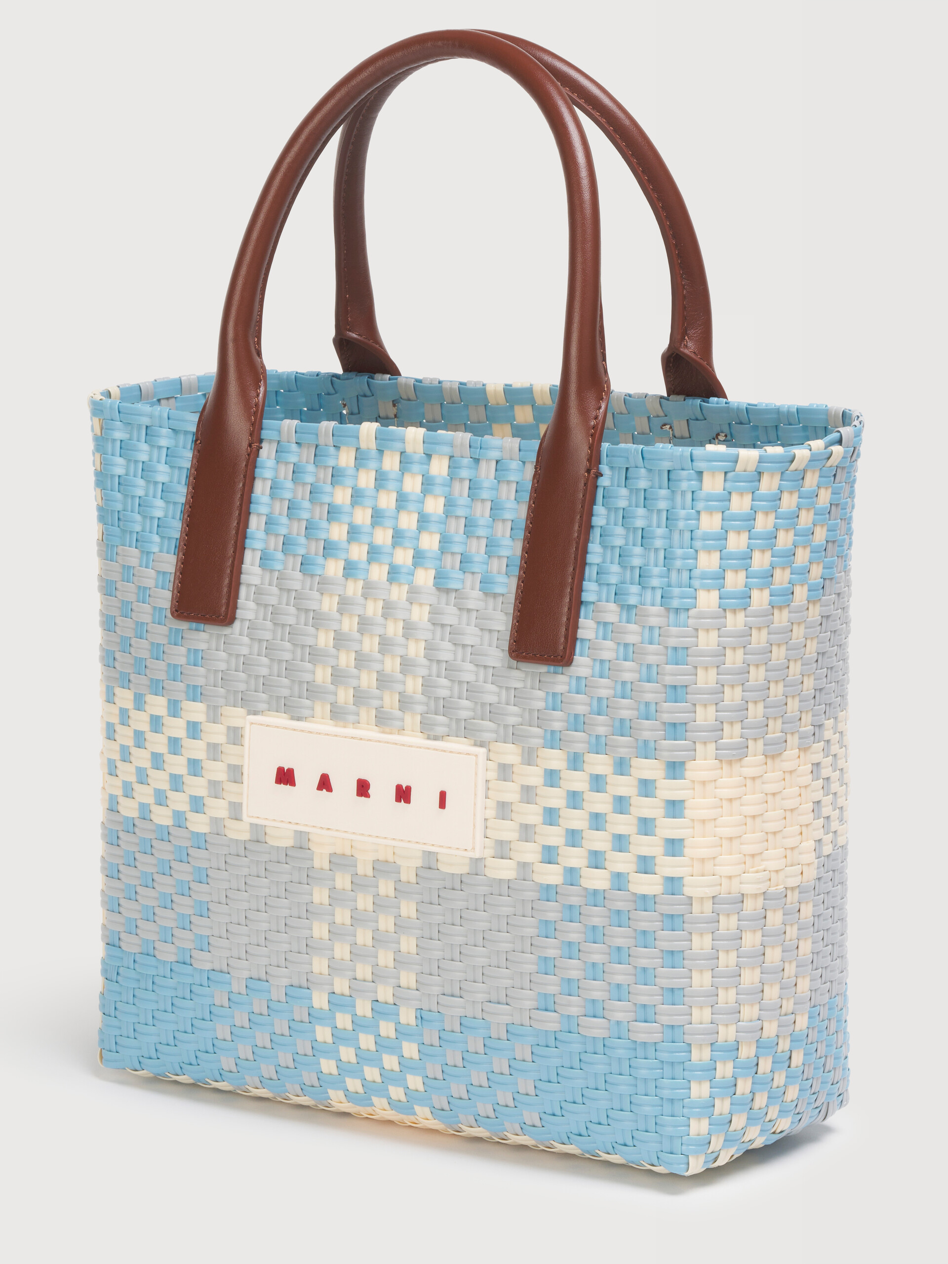 ブルー バスケットバッグ - ショッピングバッグ - Image 4