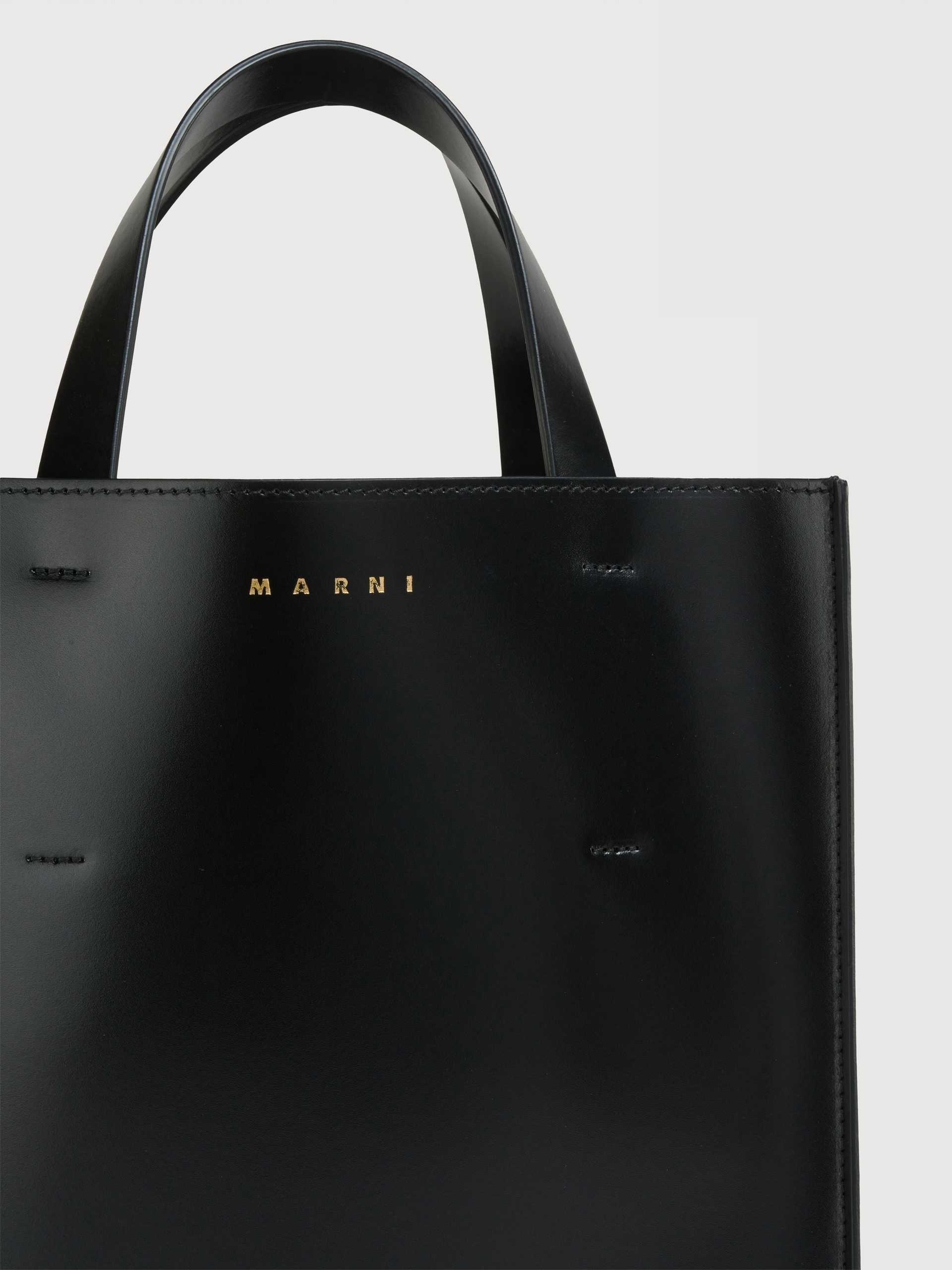 Museo Mini Bag in brown leather - Shopping Bags - Image 3