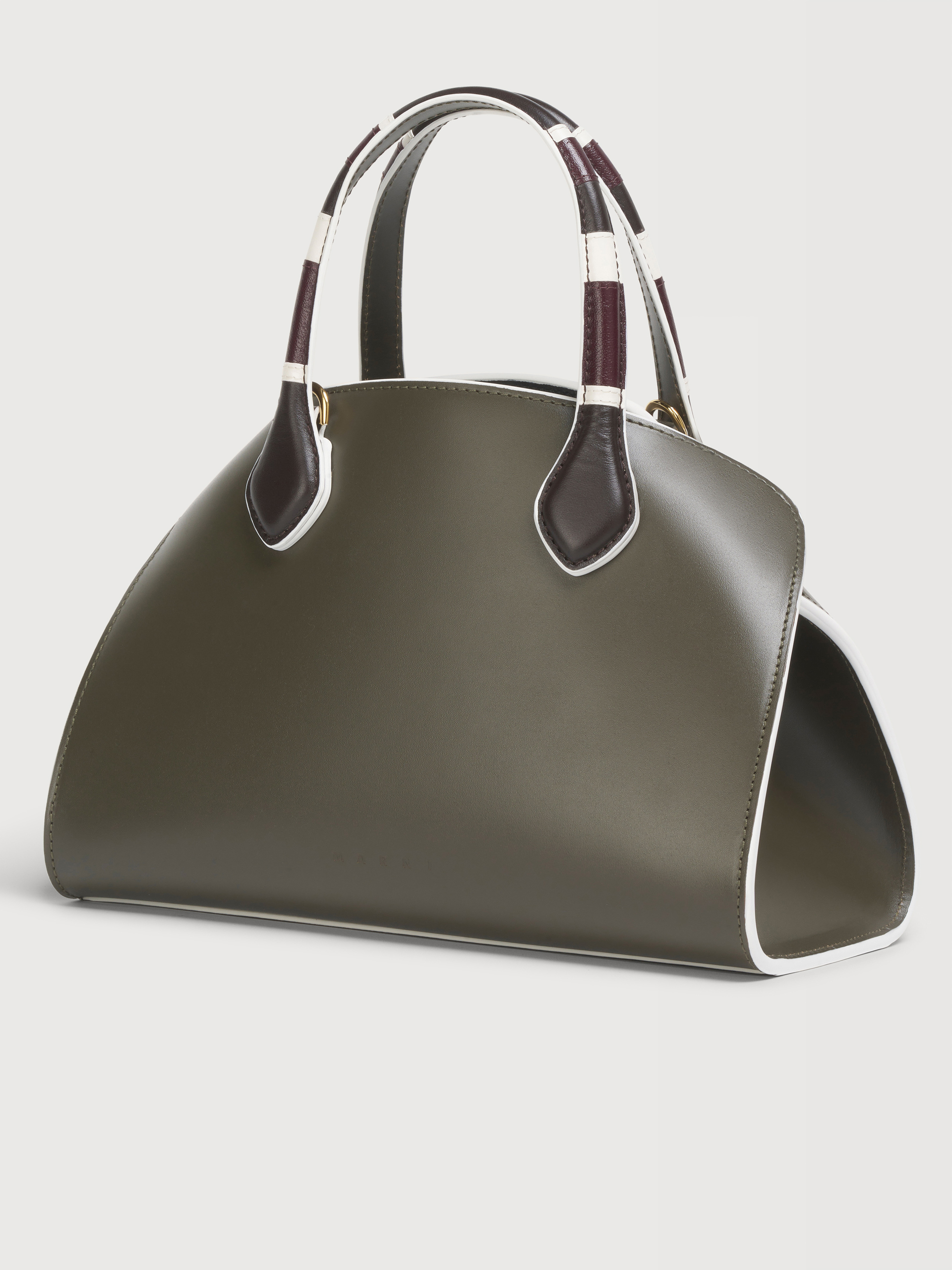 Sac Overlap petit mod&egrave;le en cuir noir - Sacs &agrave; main - Image 4