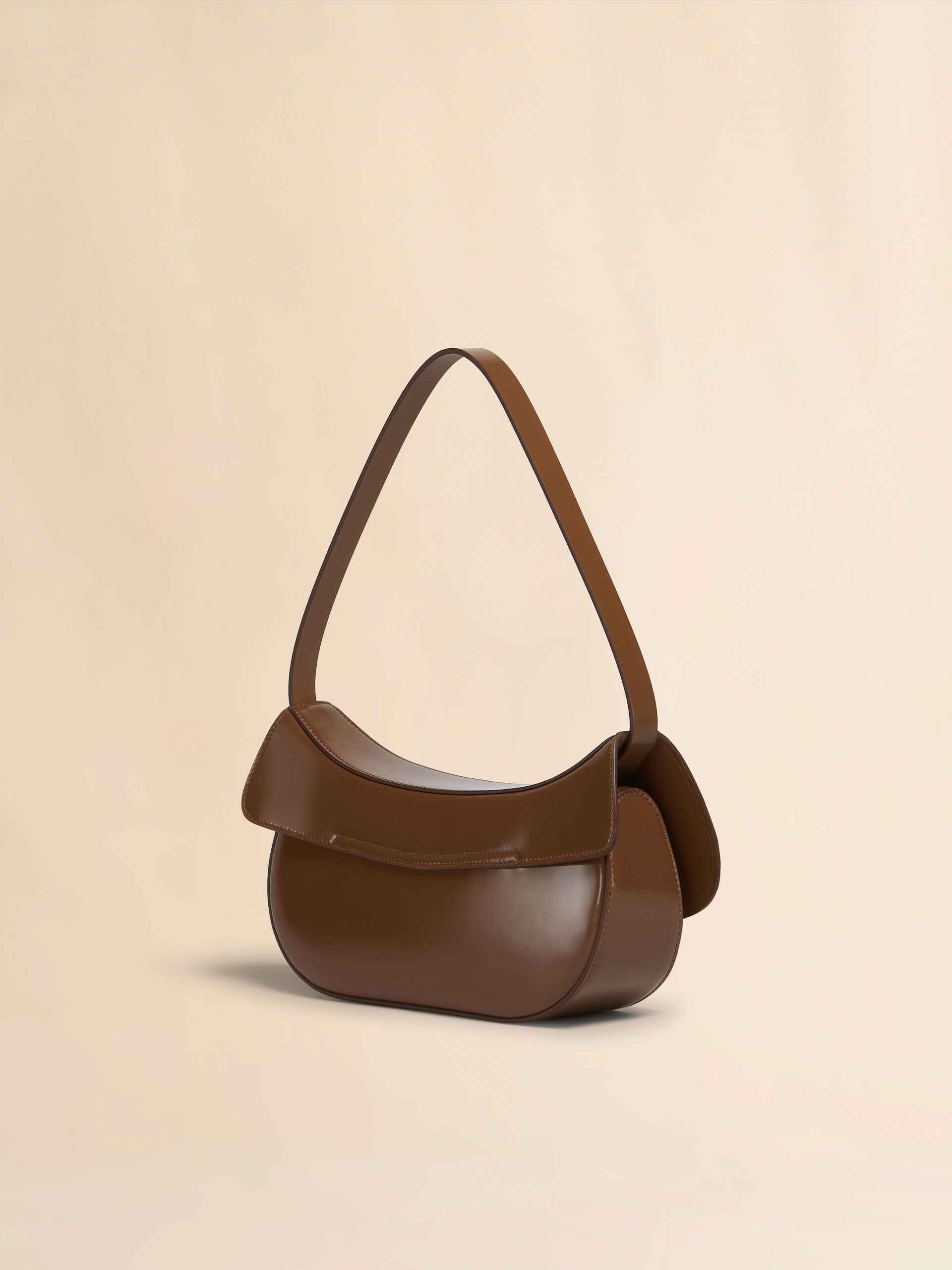 Brown leather Butterfly medium hobo bag - Shoulder Bags - Image 2