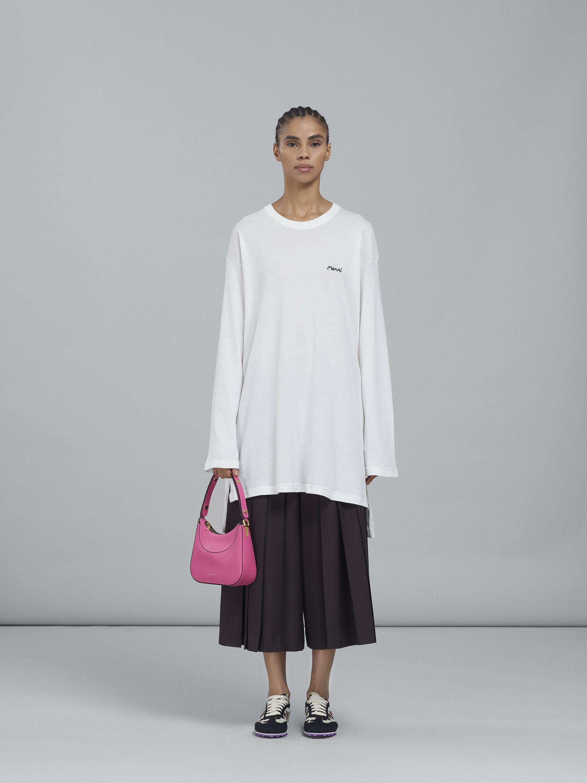Milano mini bag in pink leather