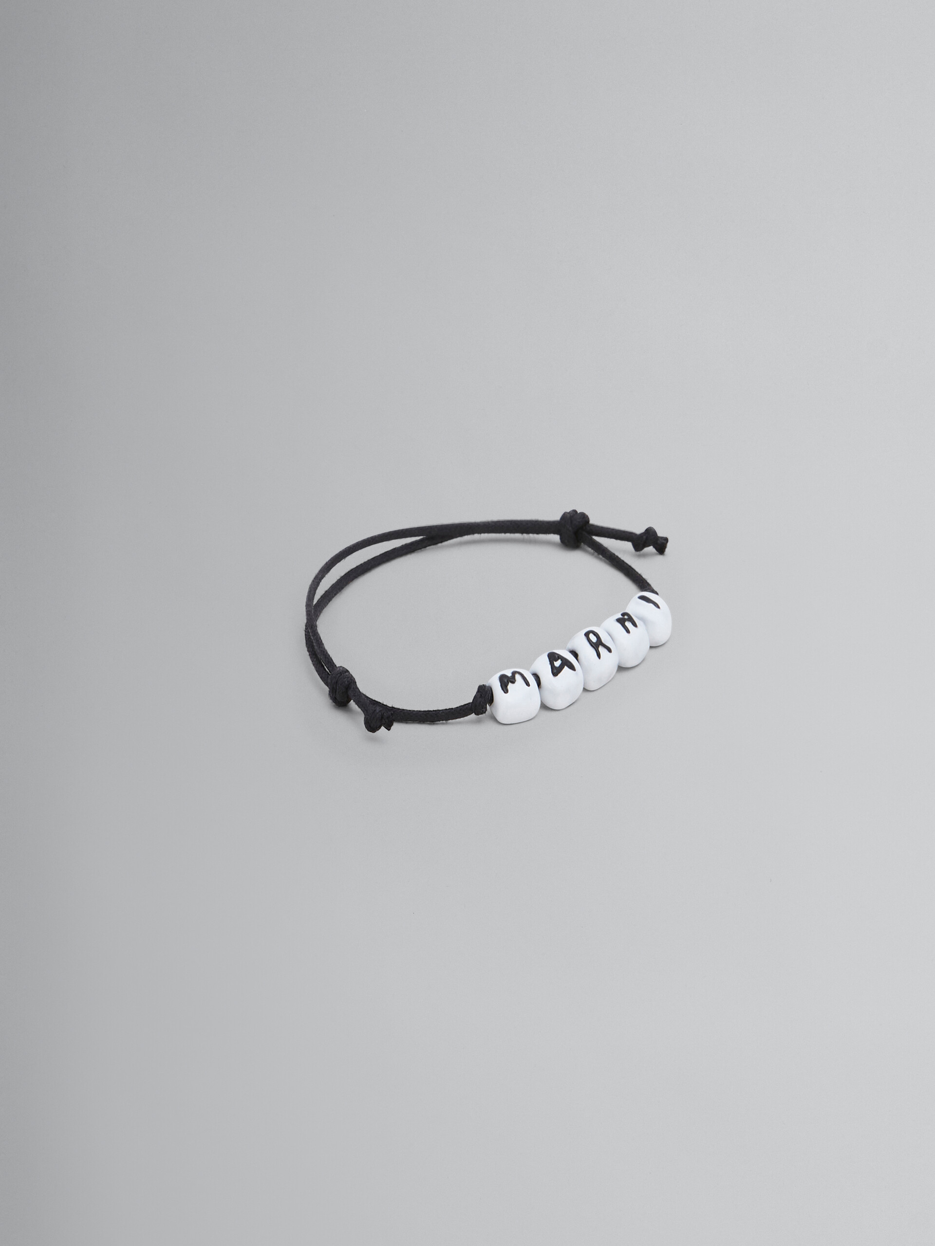 White logo bracelet - Bracelets - Image 1