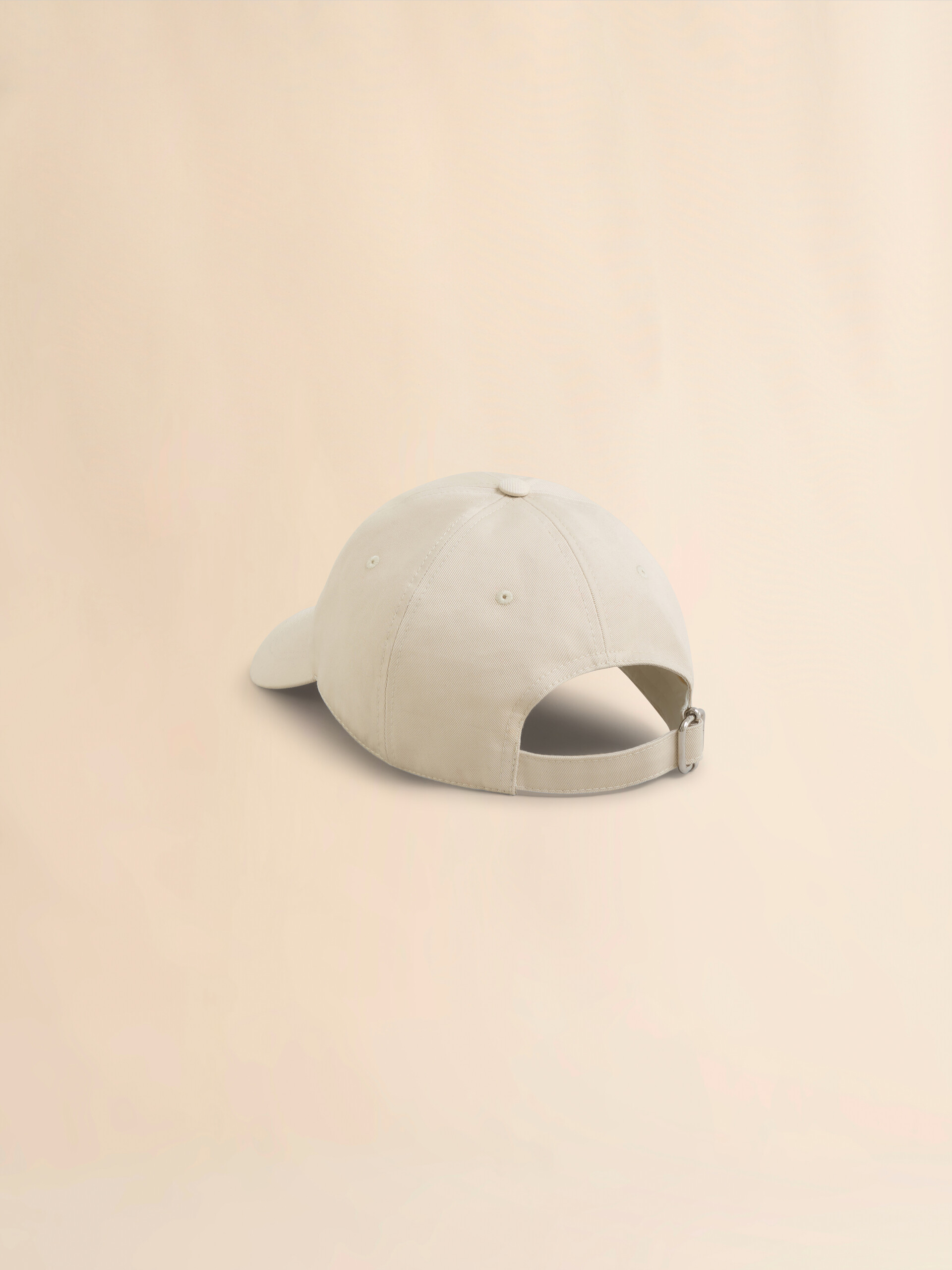 Schwarze Schirmmütze aus Bio-Gabardine mit Logo-Stickerei - Hüte - Image 2
