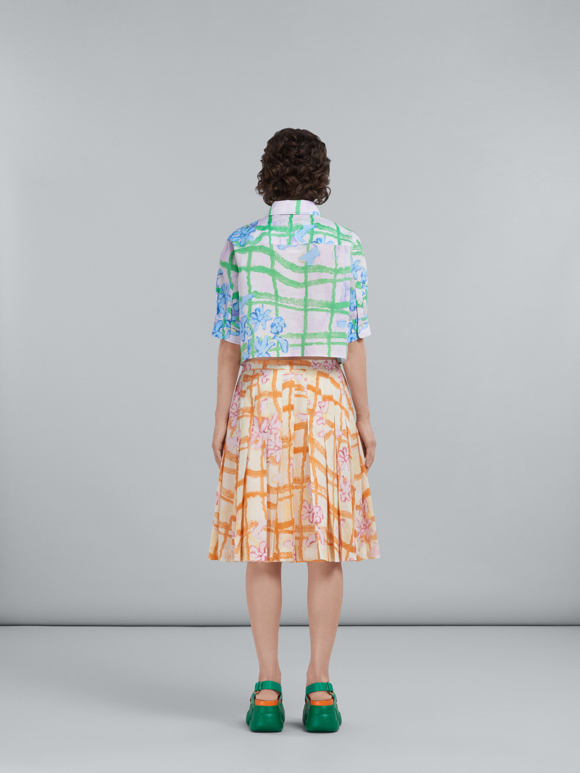 Printed ramié skirt - Skirts - Image 3