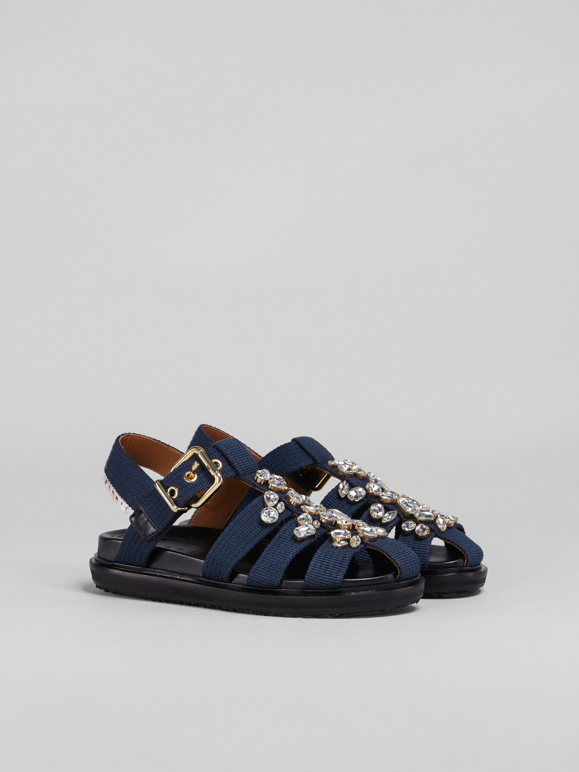 Blue ribbon Fussbett sandal with glass beads - Sandals - Image 2