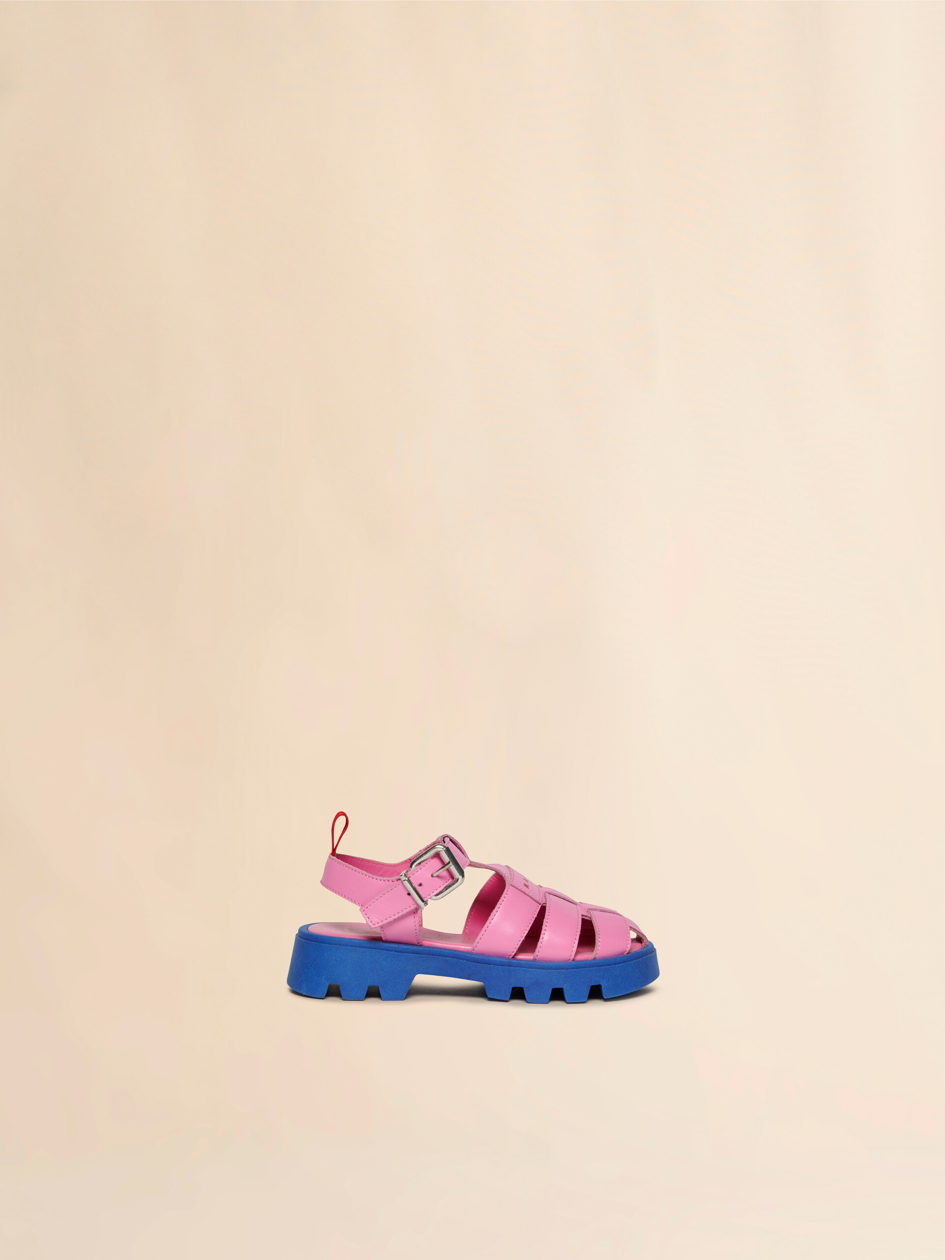 Pink leather fisherman sandal - Sneakers - Image 1