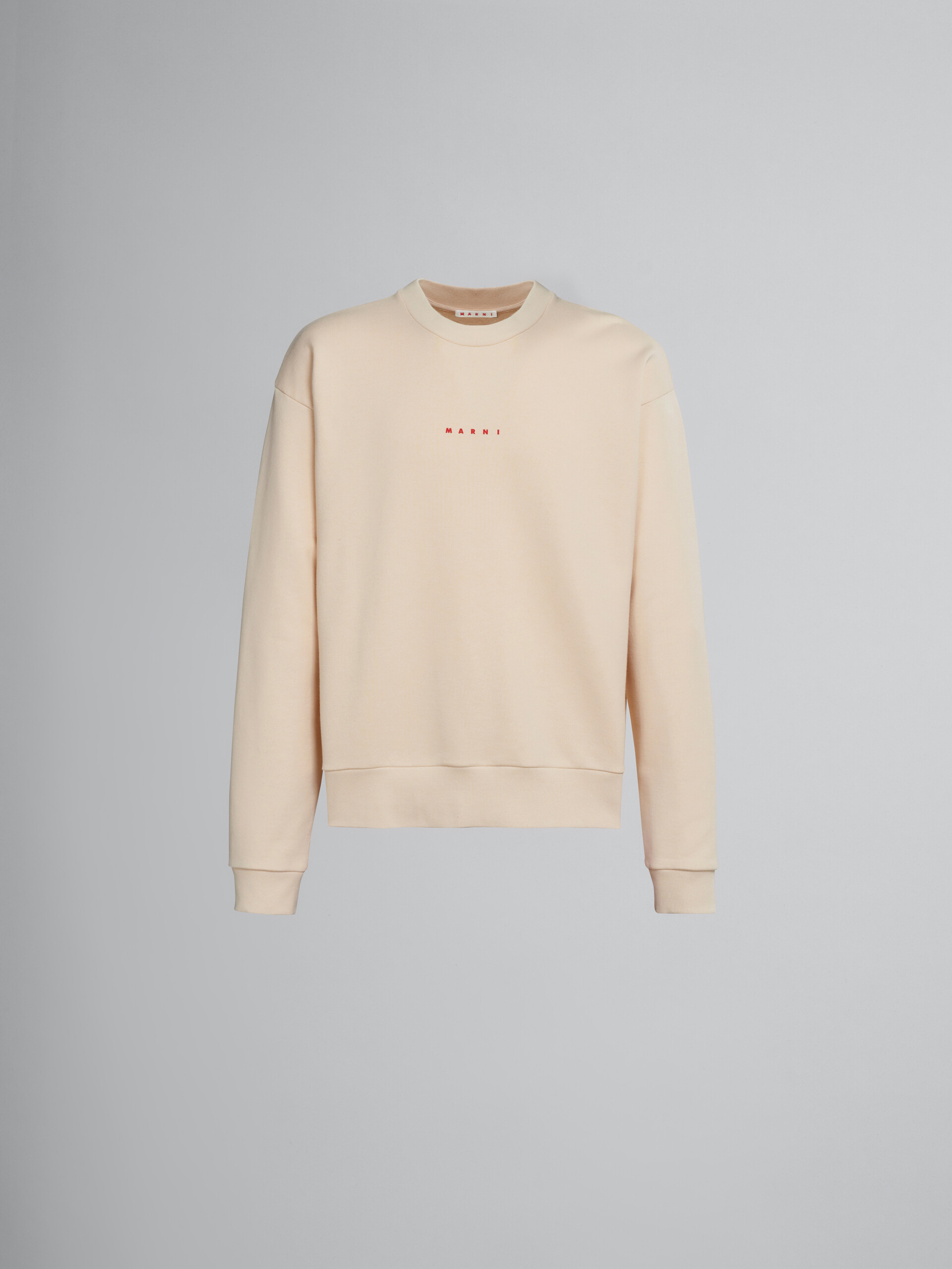 Ivory sweatshirt with logo - Sweaters - Image 1