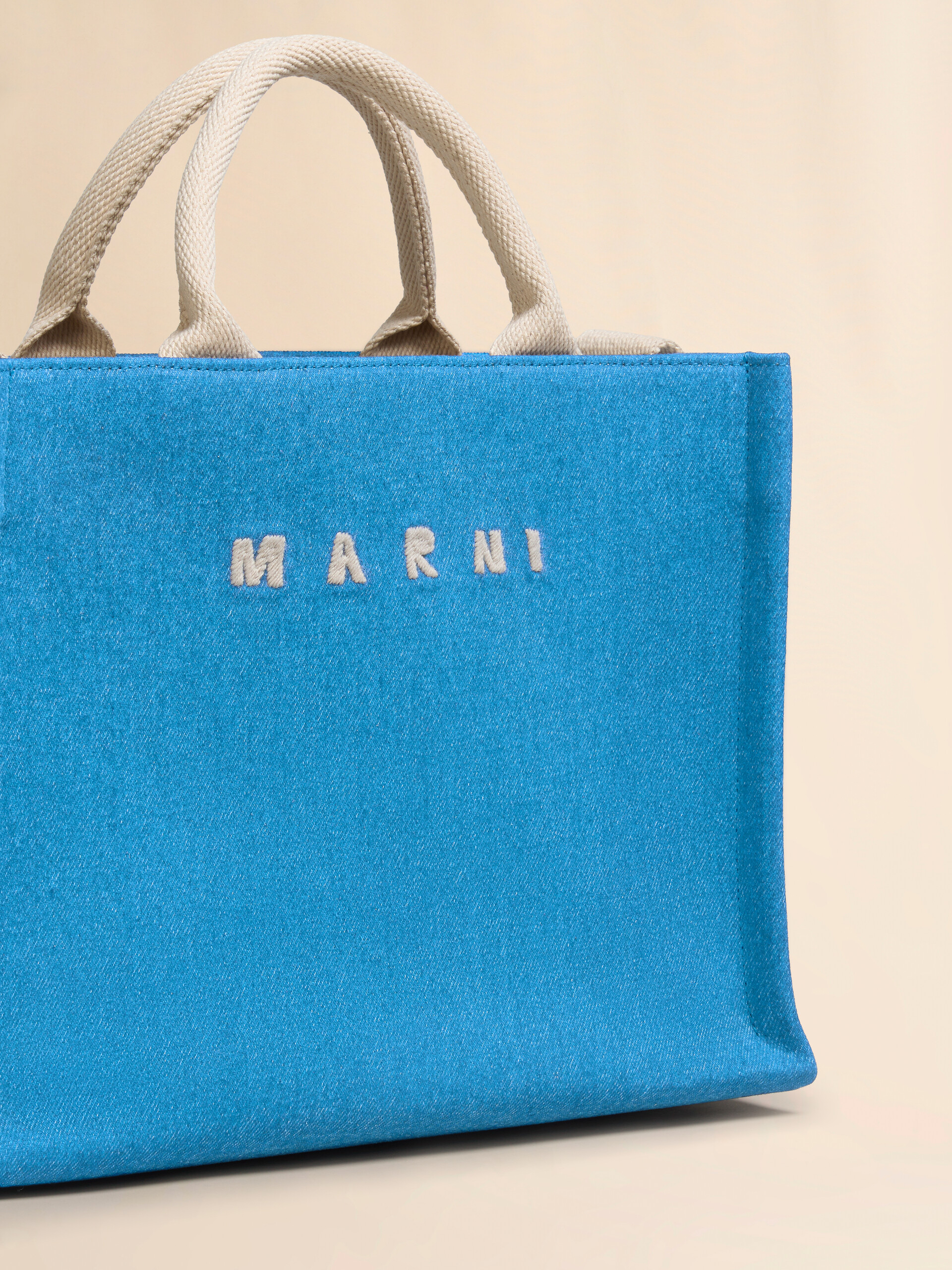 Denim tote small bag - Shopping Bags - Image 5