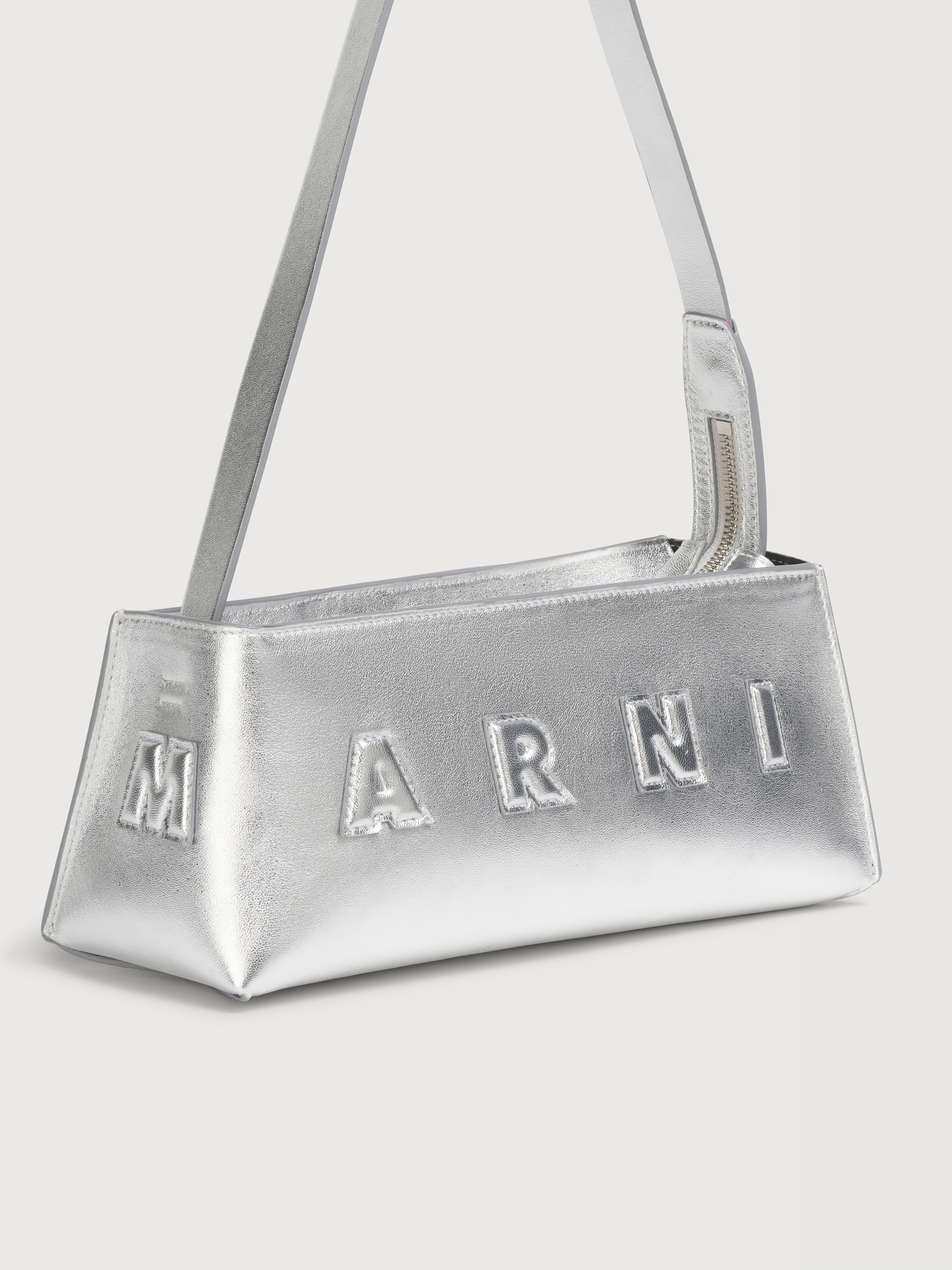 シルバー レザー製 Museo バッグ | Marni