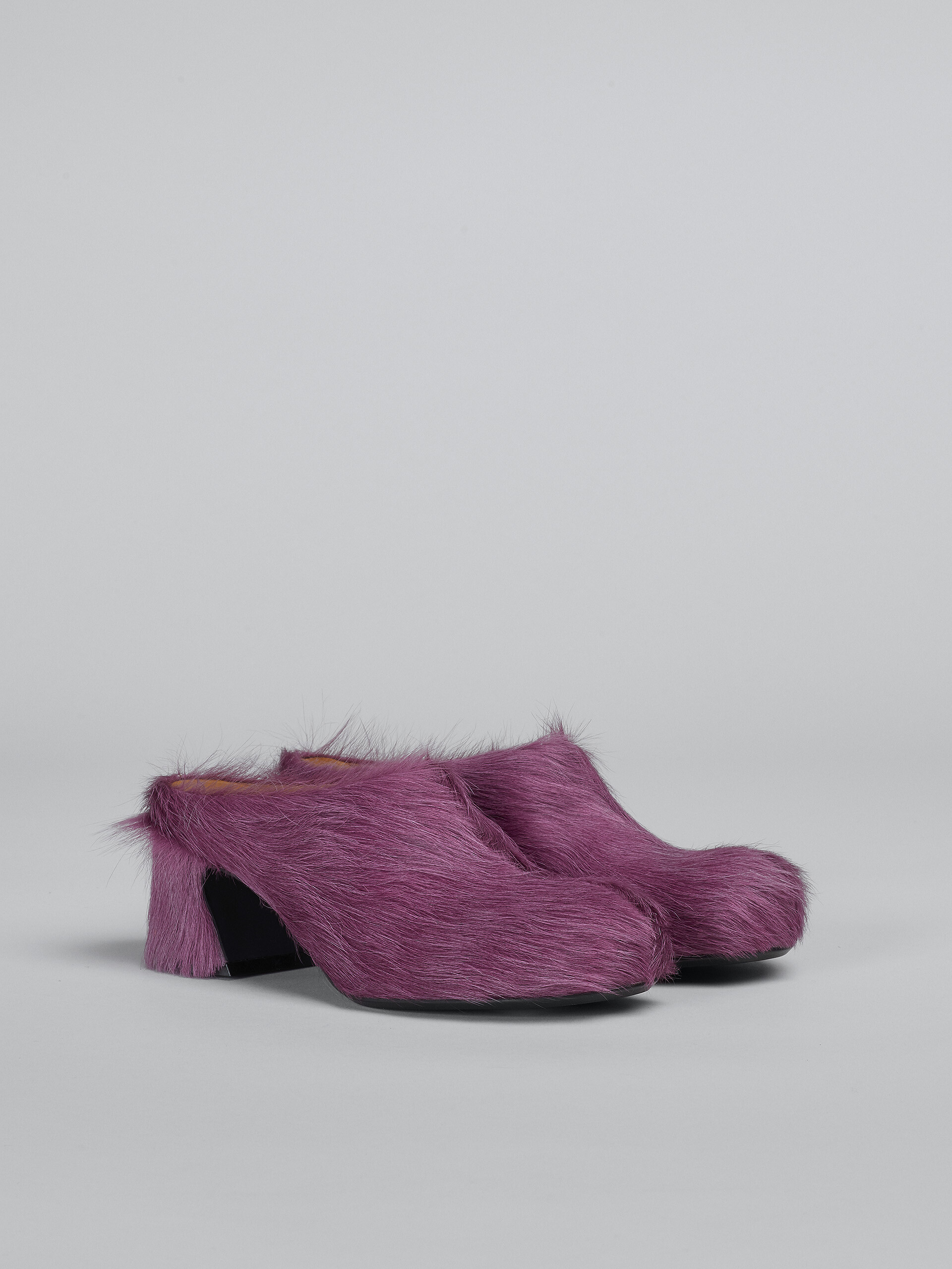 Rosafarbene Fußbett-Clogs aus Kalbsleder - Holzschuhe - Image 2