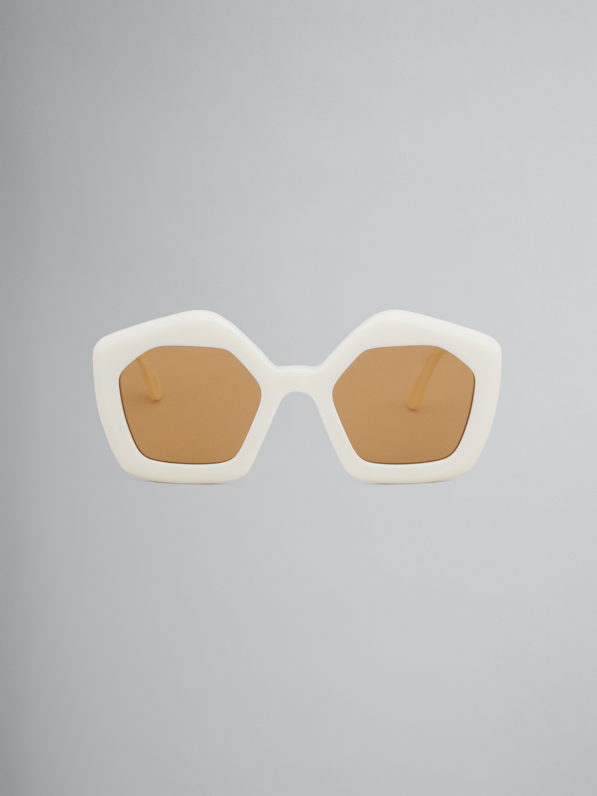 Occhiali da sole LAUGHING WATERS in acetato bianco | Marni