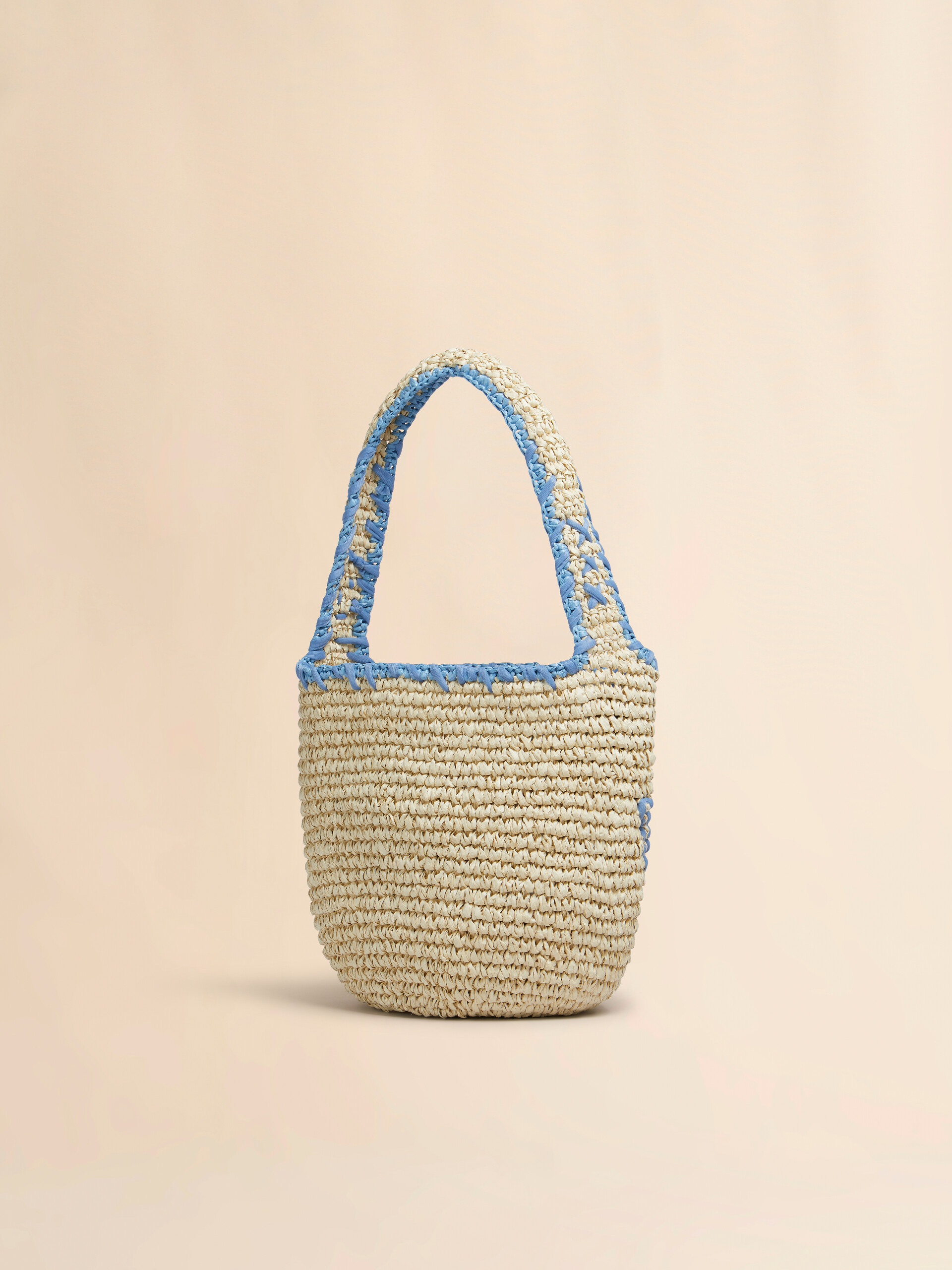 Natural raffia and red Nassa small hobo bag - Shoulder Bags - Image 3