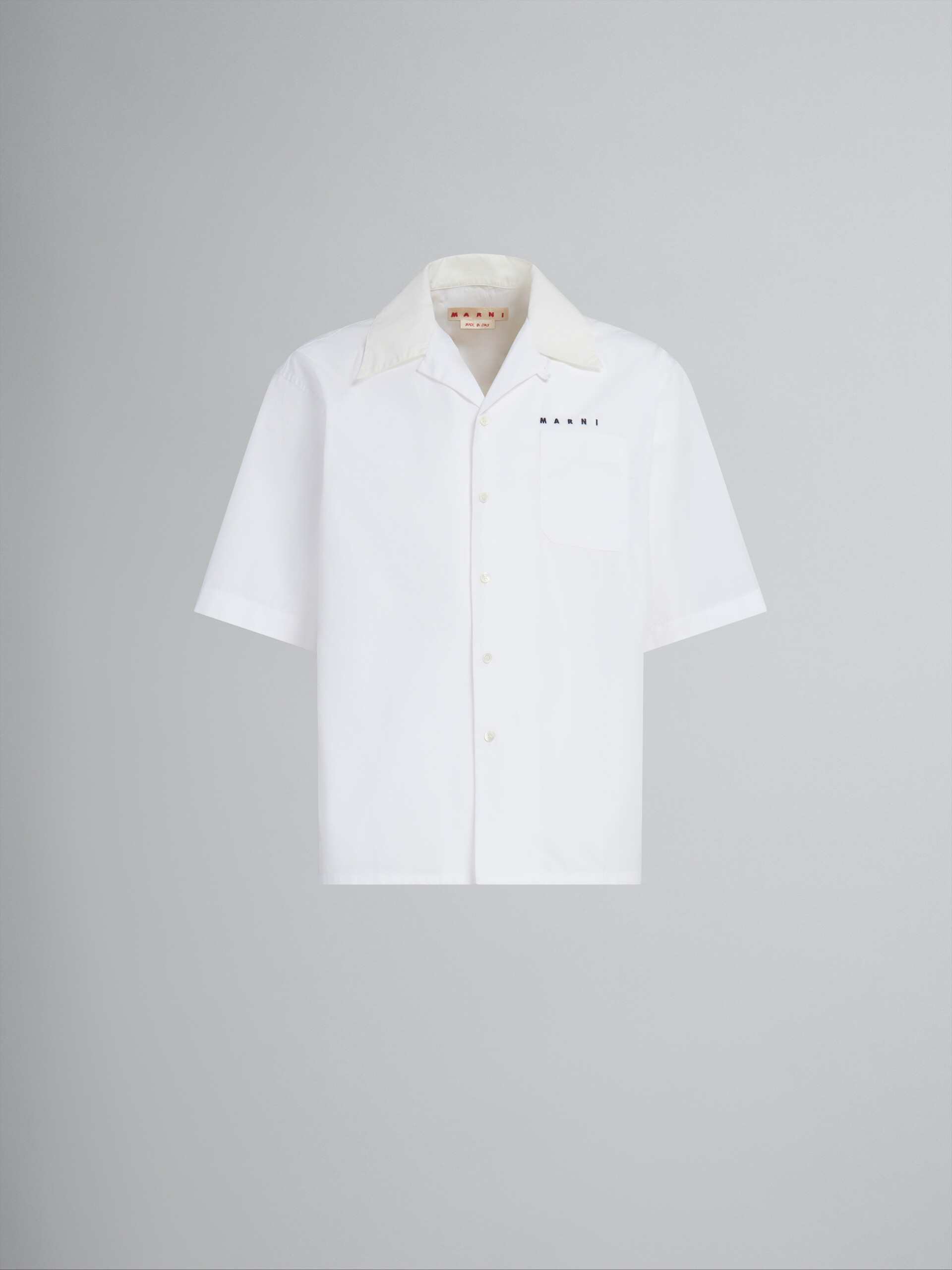 White shirt with hearts print - Shirts - Image 1