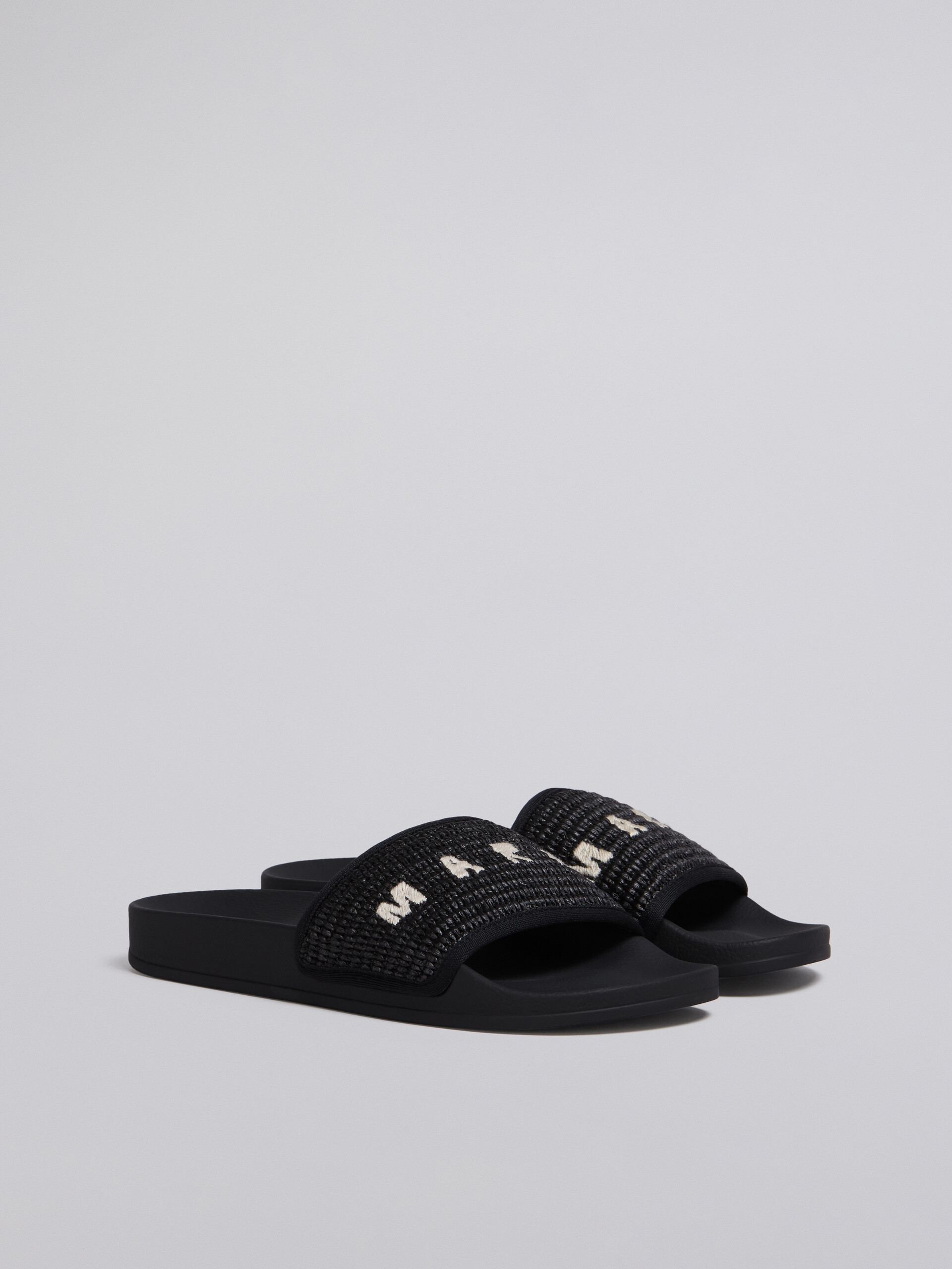 Black raffia sandal - Sandals - Image 2